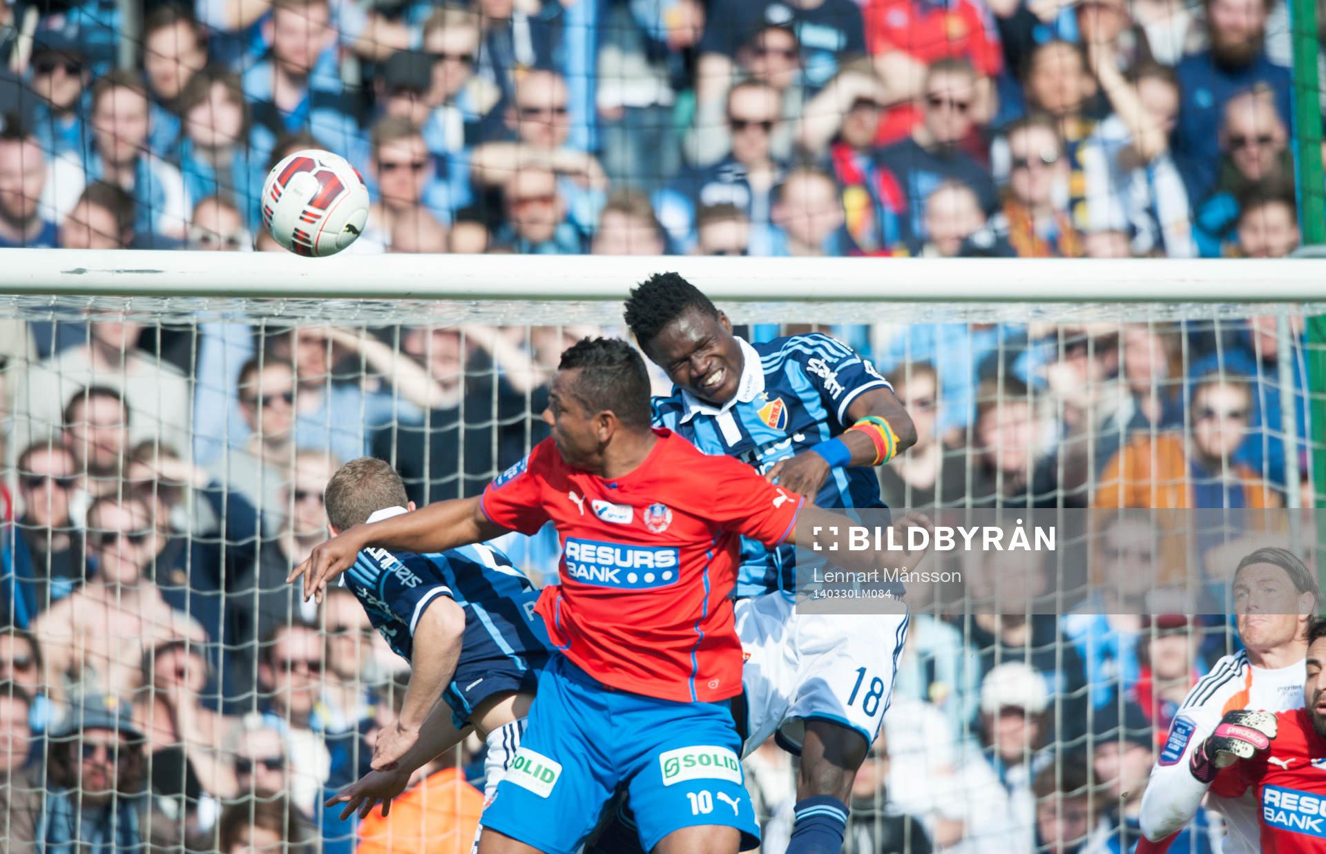 Helsingborgs Alvaro Santos och Djurgårdens Daniel Amartey
