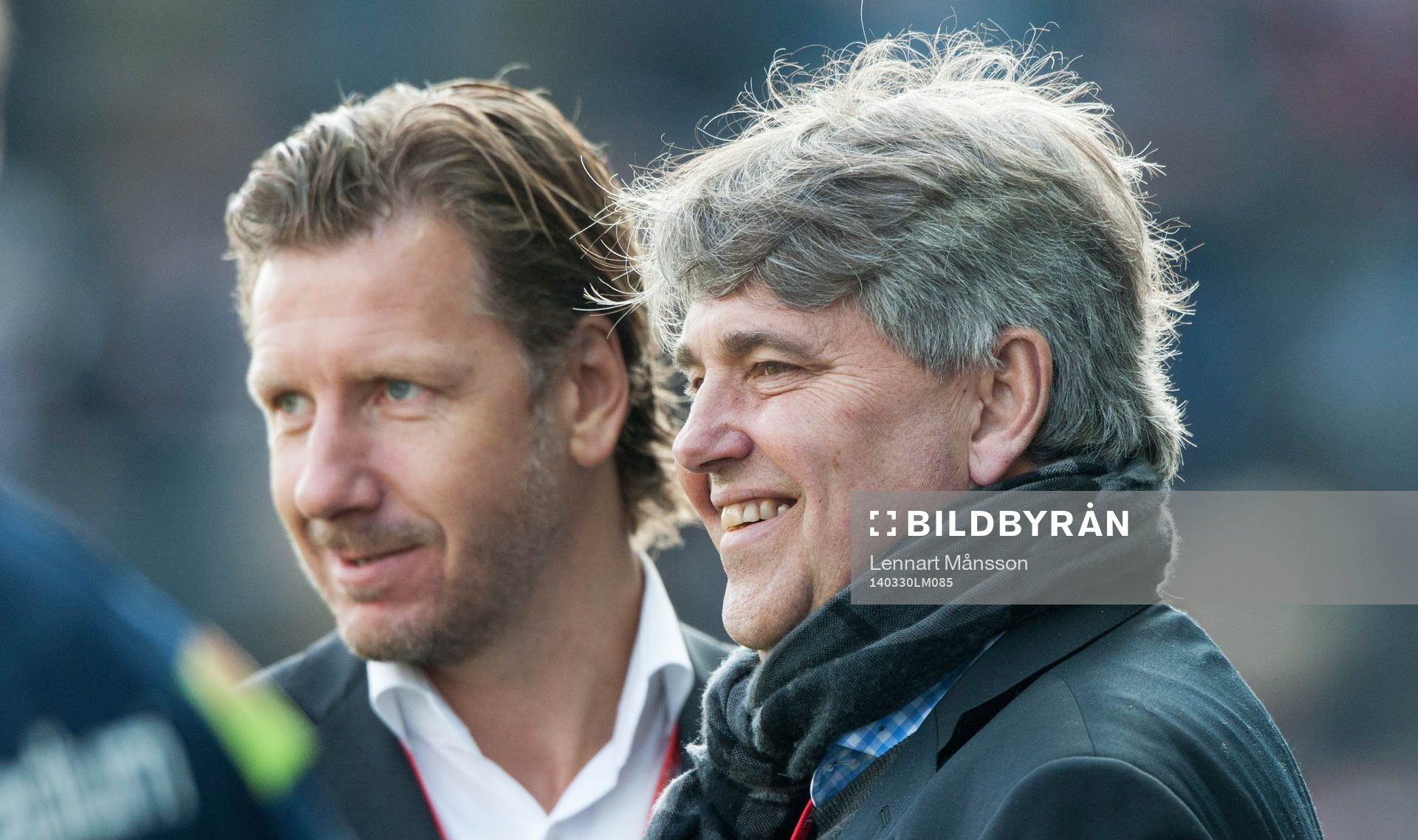 Helsingborgs Jesper Jansson och expertkommentator Thomas