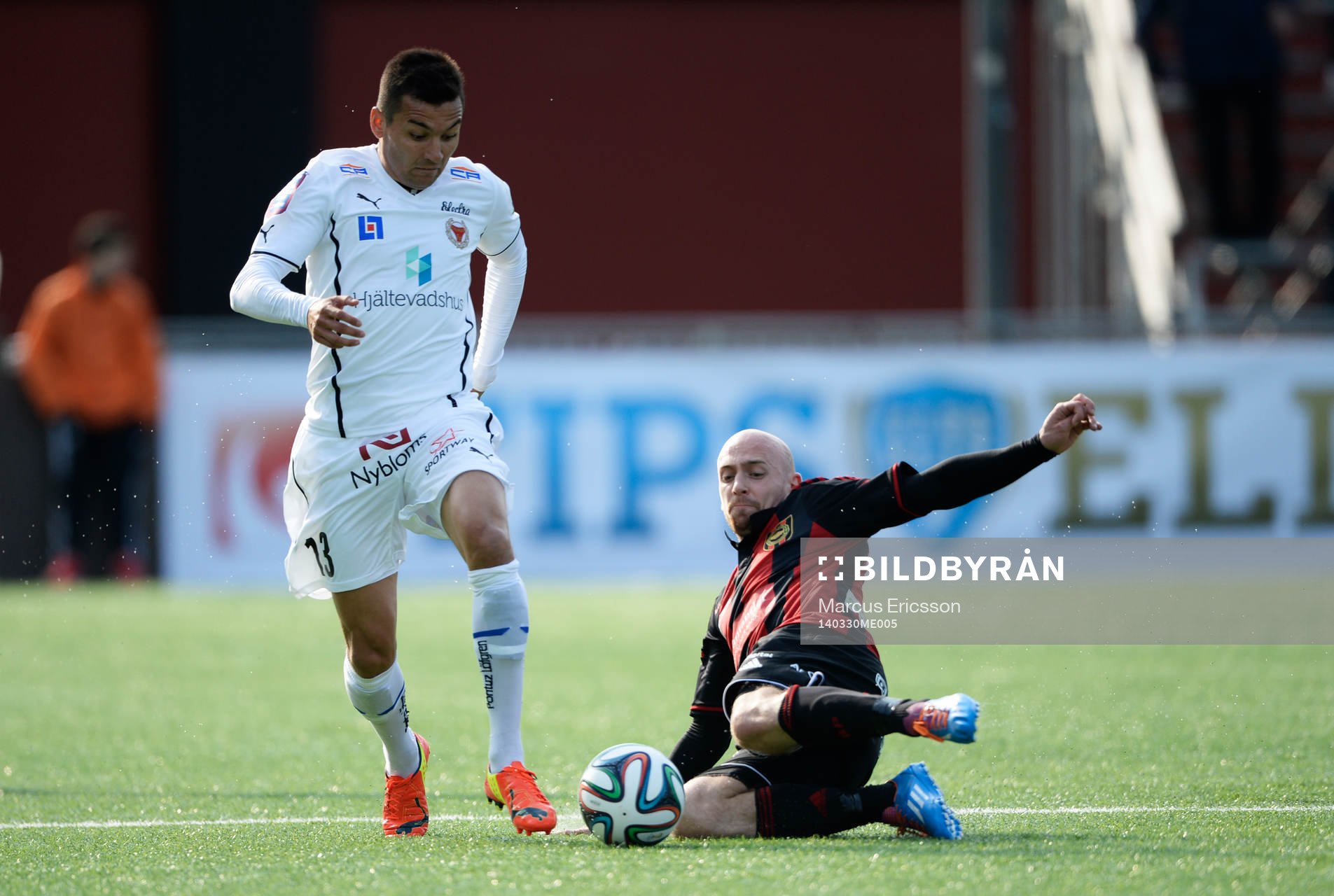 Kalmars Emin Nouri och Brommapojkarnas Kristinn Jónsson
