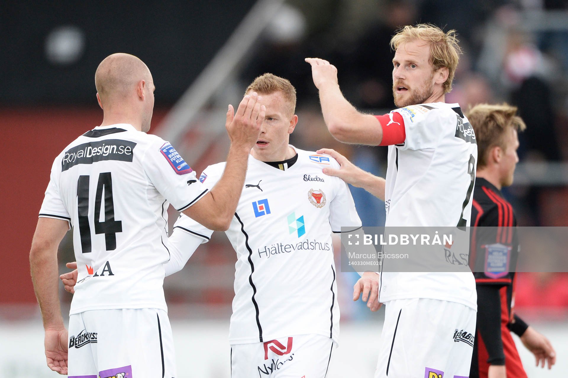 Kalmars Stefan Larsson, Tobias Eriksson och Melker Hallberg