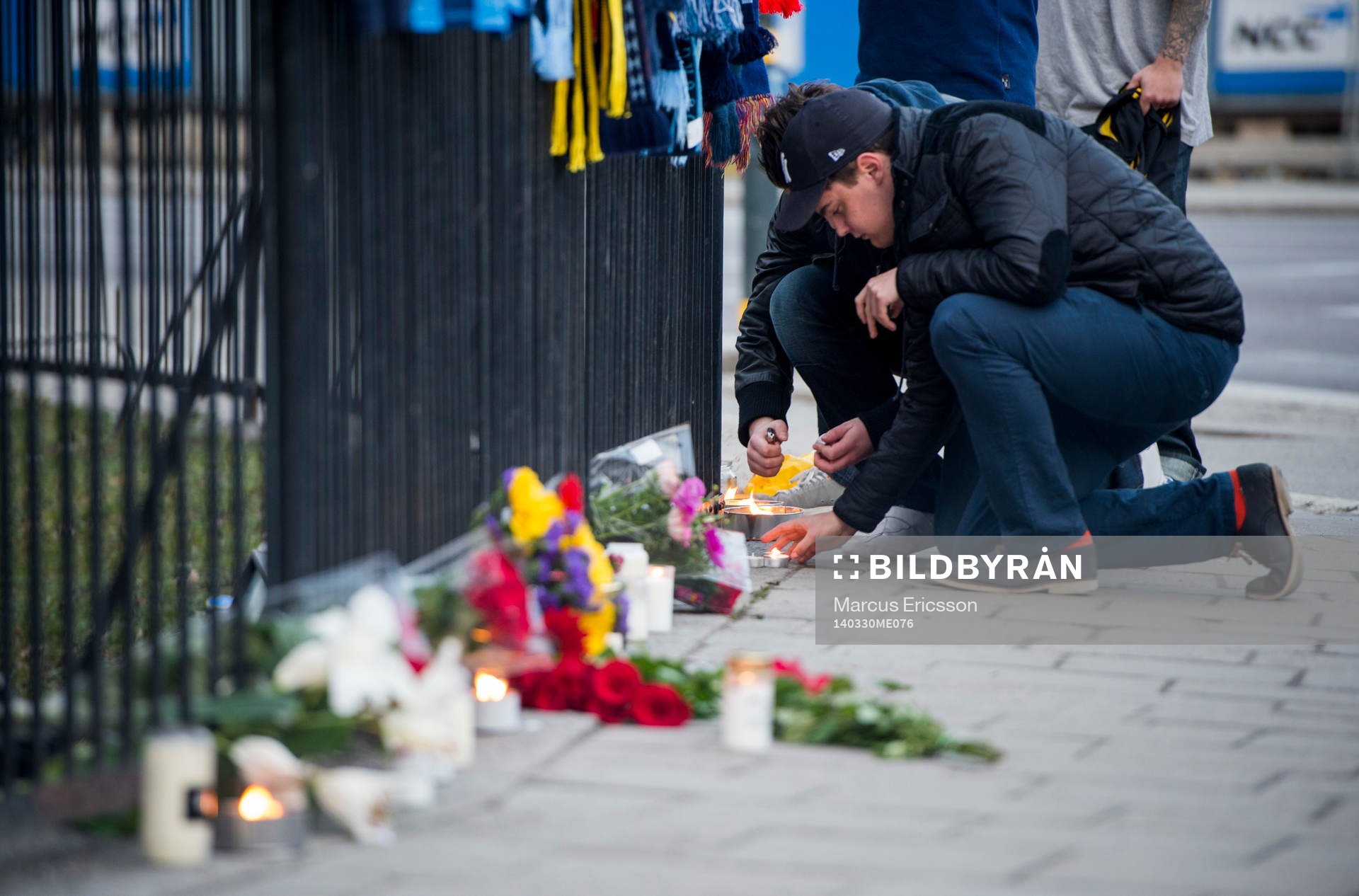 Djurgårdens supportrar sörjer supportern som