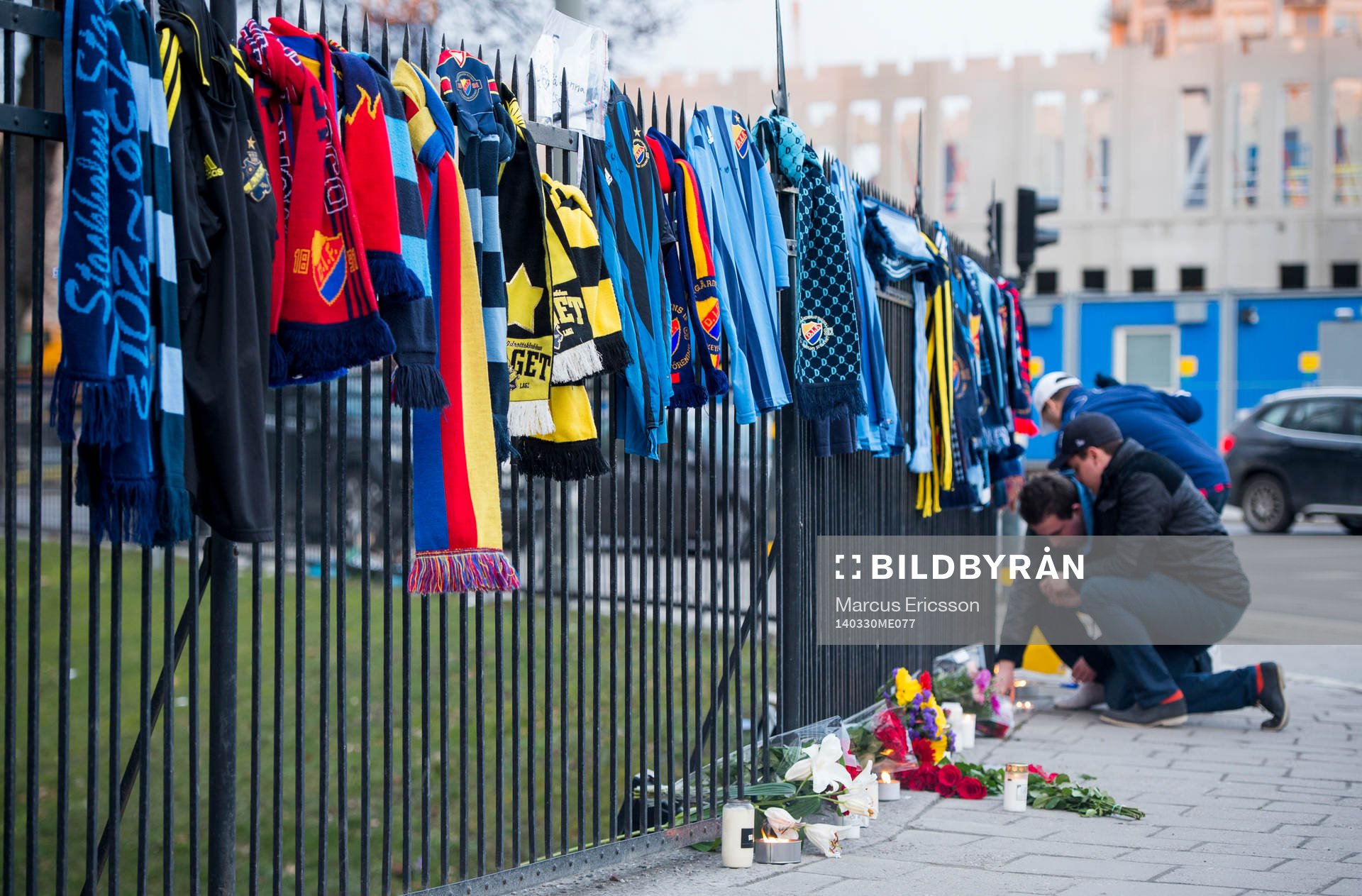 Djurgårdens supportrar sörjer supportern som