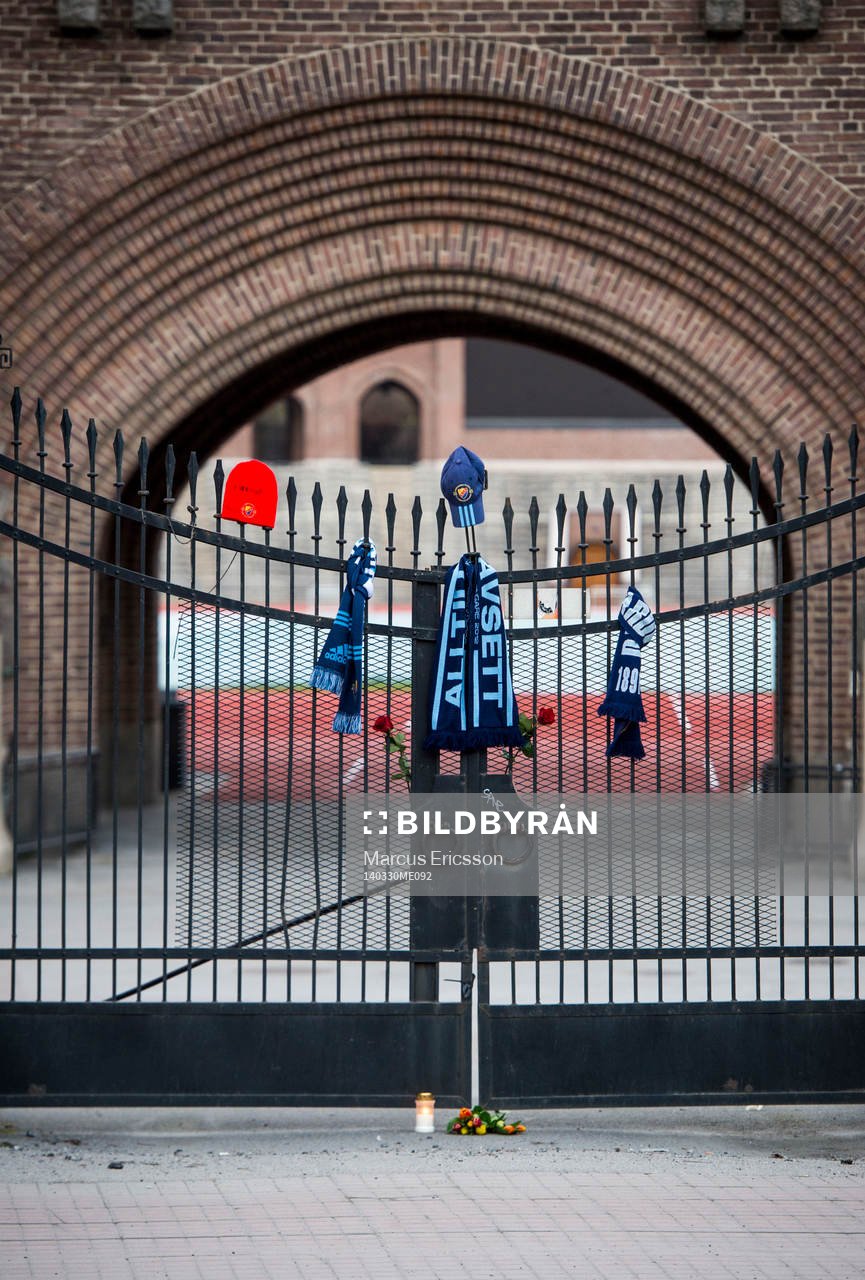 Djurgårdens supportrar sörjer supportern som