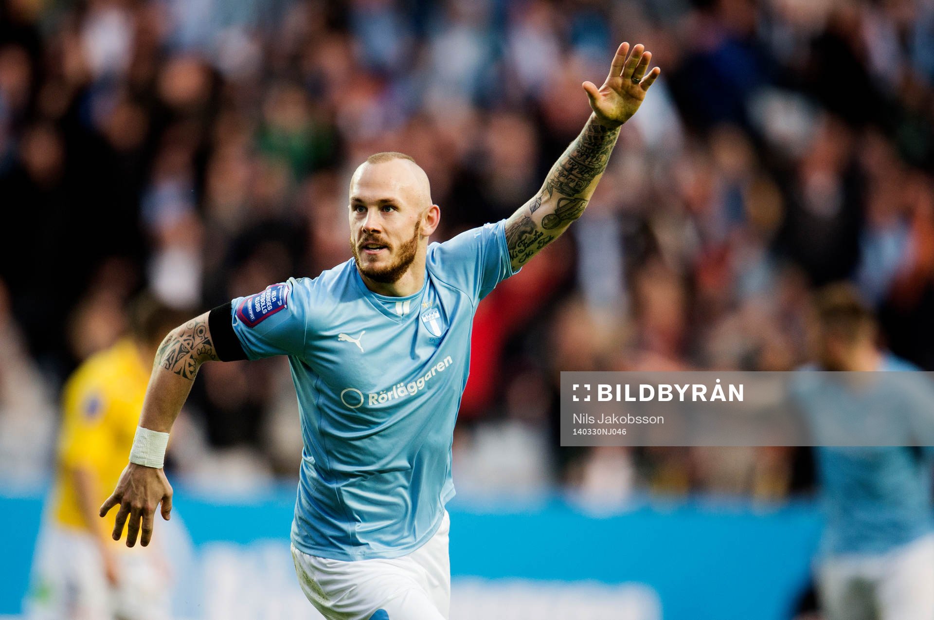 Malmö FFs Magnus Eriksson jublar