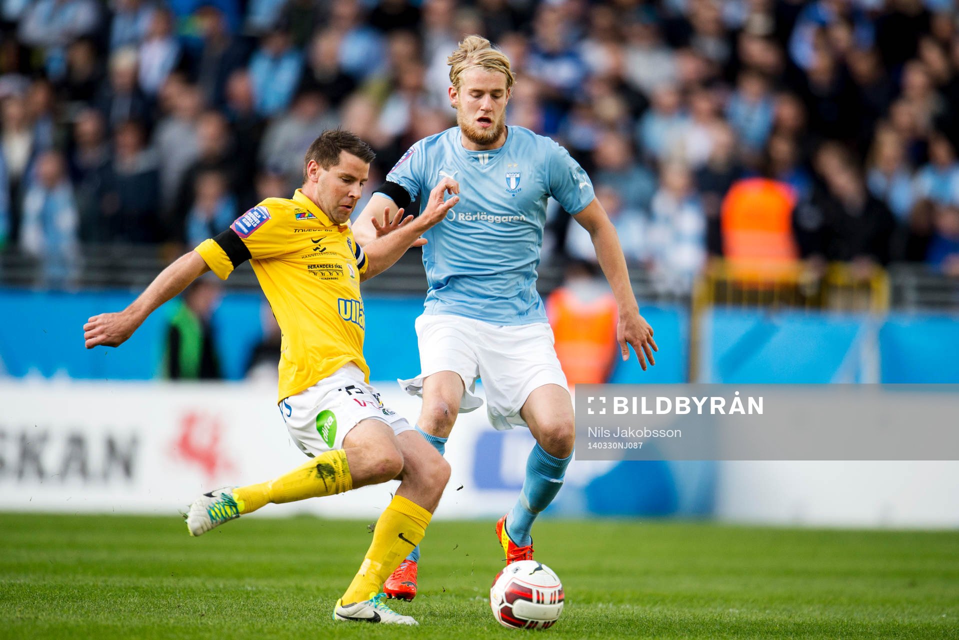 Falkenbergs Stefan Rodevåg och Malmö FFs Filip Helander