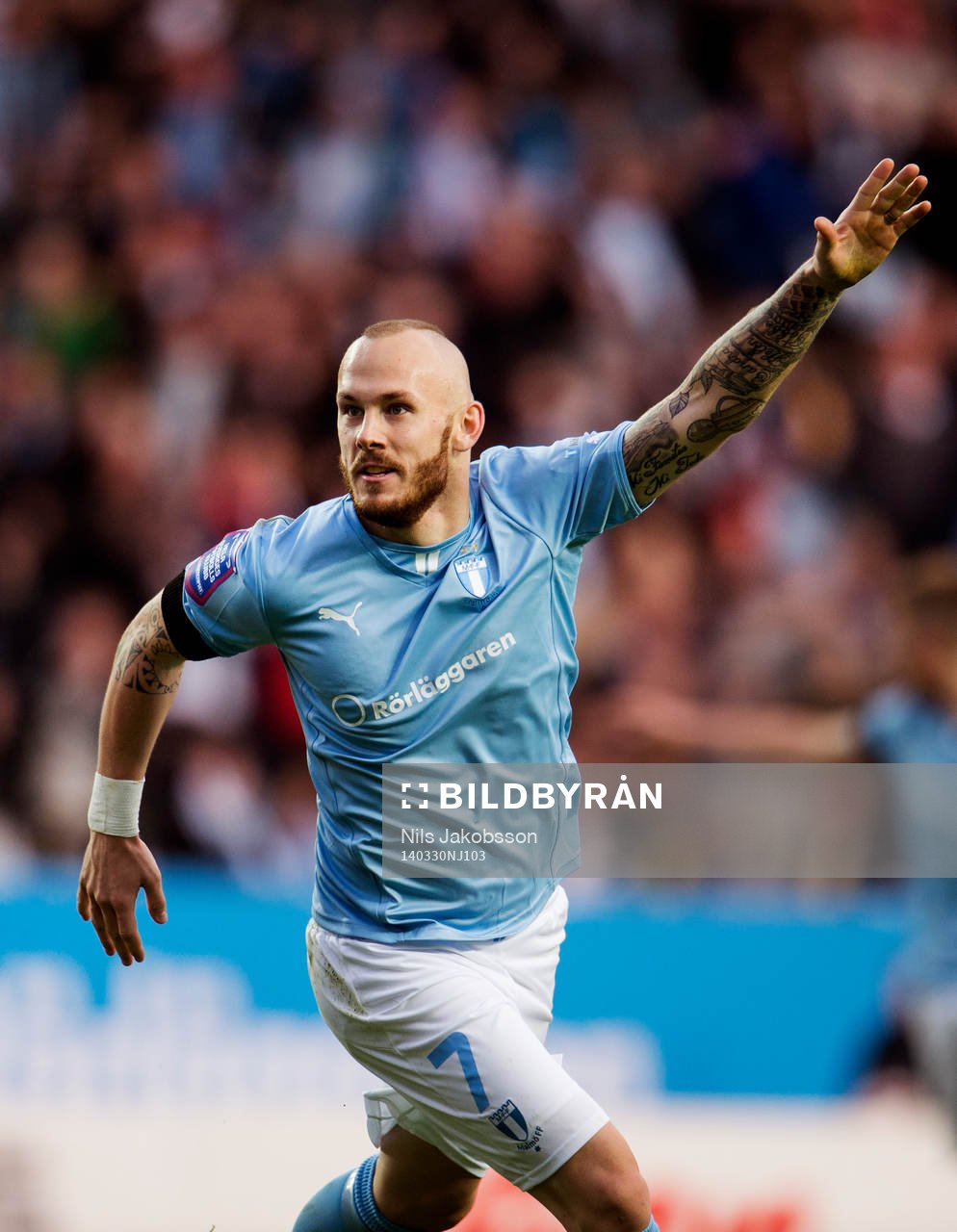 Malmö FFs Magnus Eriksson jublar