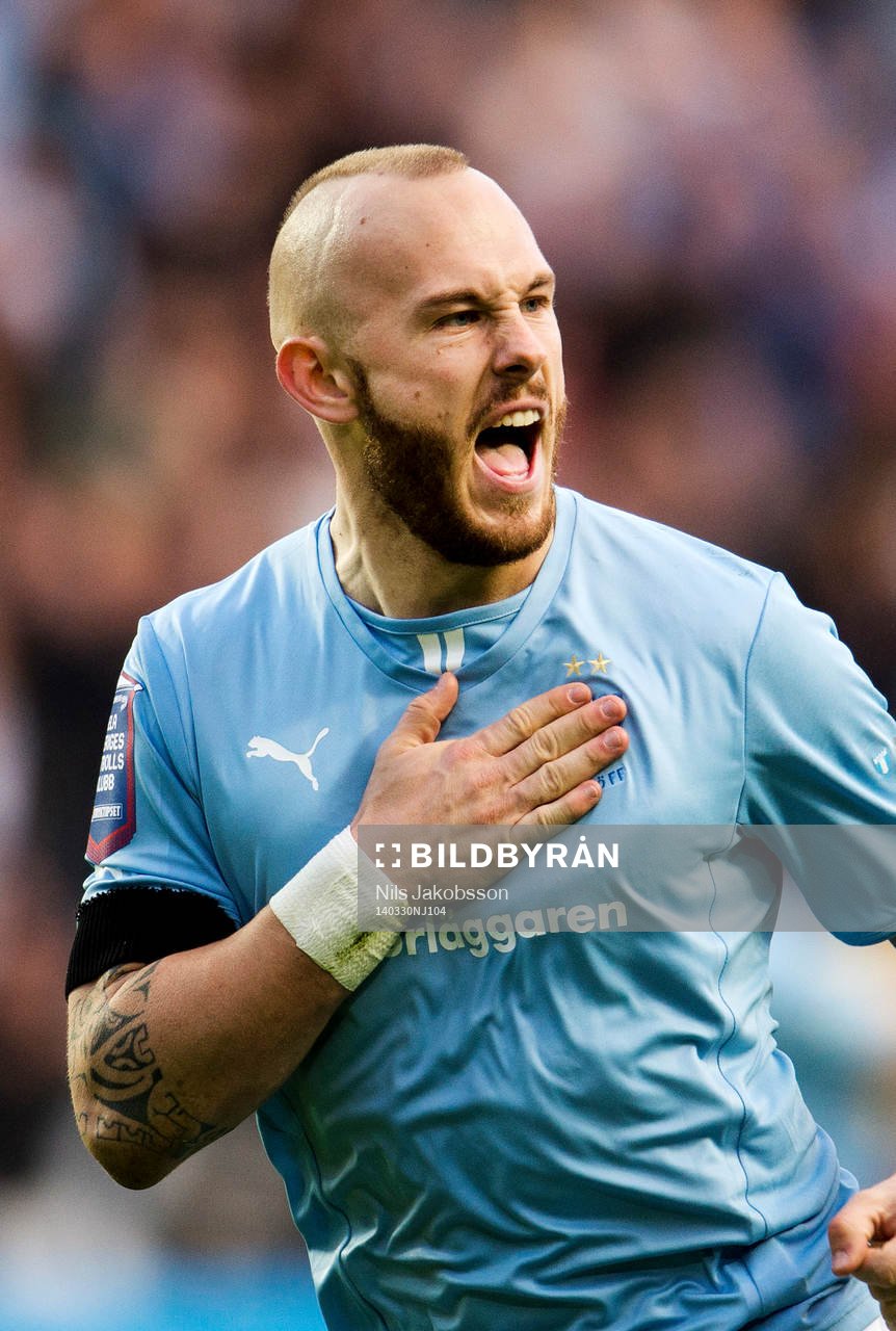 Malmö FFs Magnus Eriksson jublar