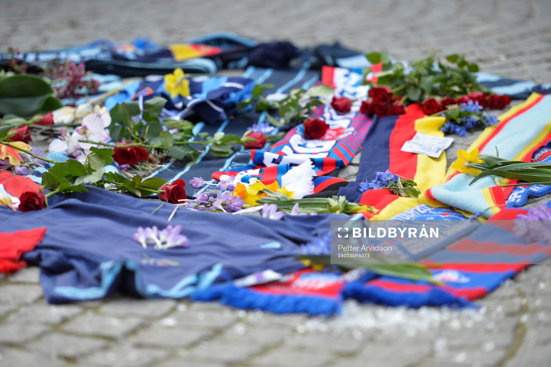 Djurgårdens och Helsingborgs supportrar har lagt tröjor
