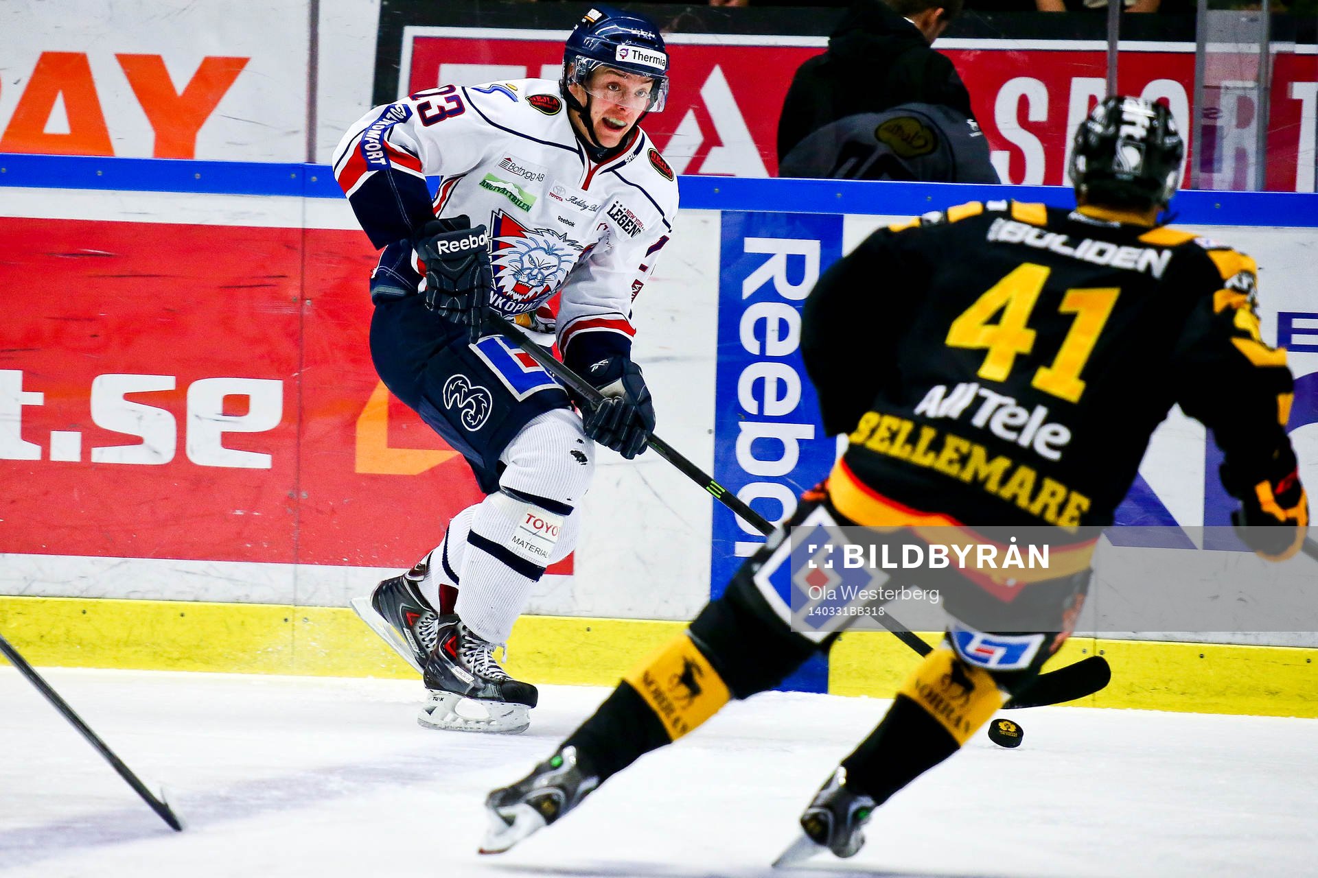 Skellefteås Pierre Eduoard Bellemare mot Linköpings Carl