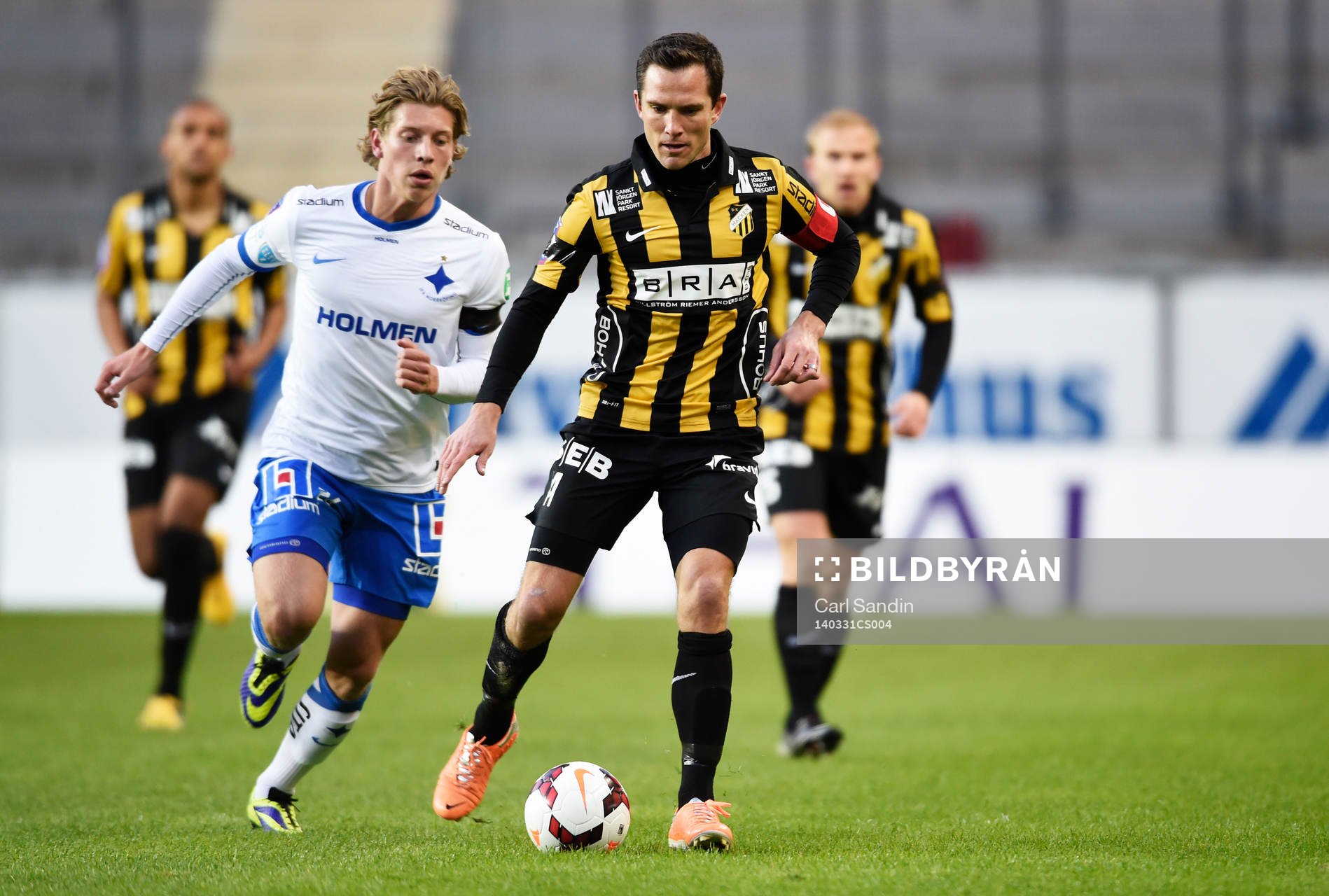 Norrköpings Alexander Fransson och Häckens Martin Ericsson