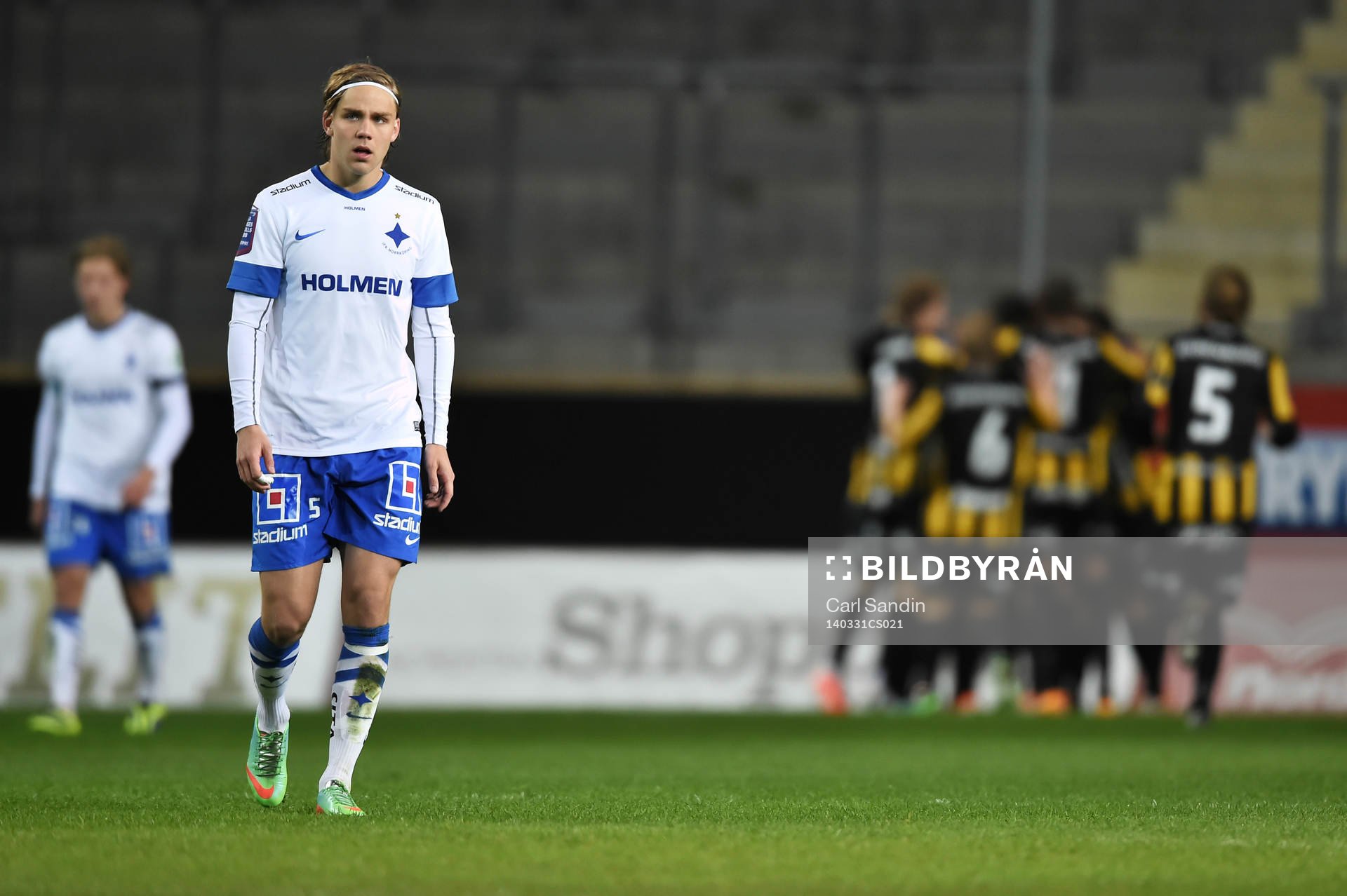 Norrköpings Christoffer Nyman deppar och Häckens Moestafa