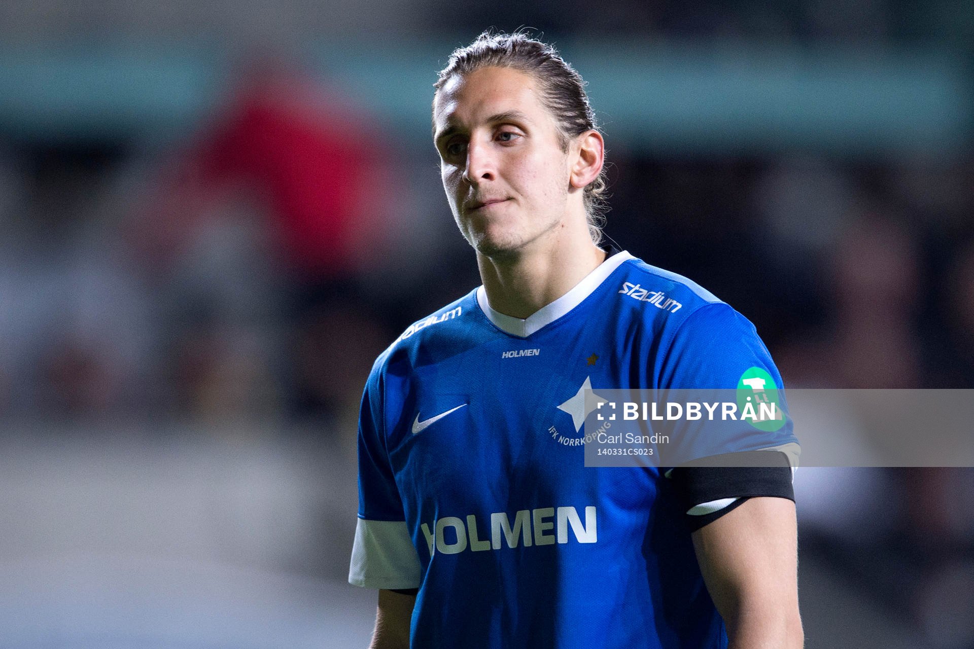 Norrköpings målvakt David Mitov Nilsson deppar