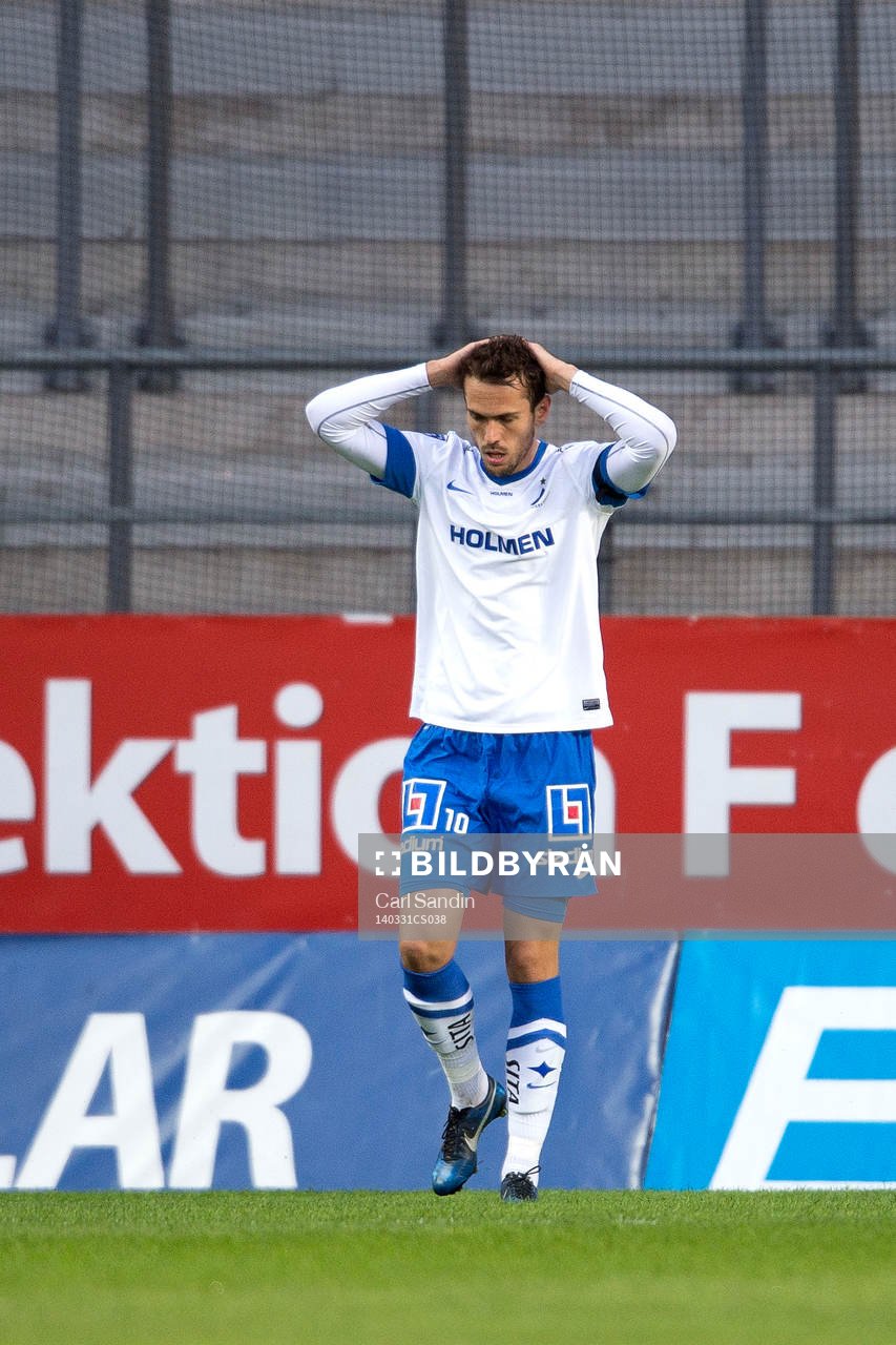 Norrköpings Emir Kujovic deppar