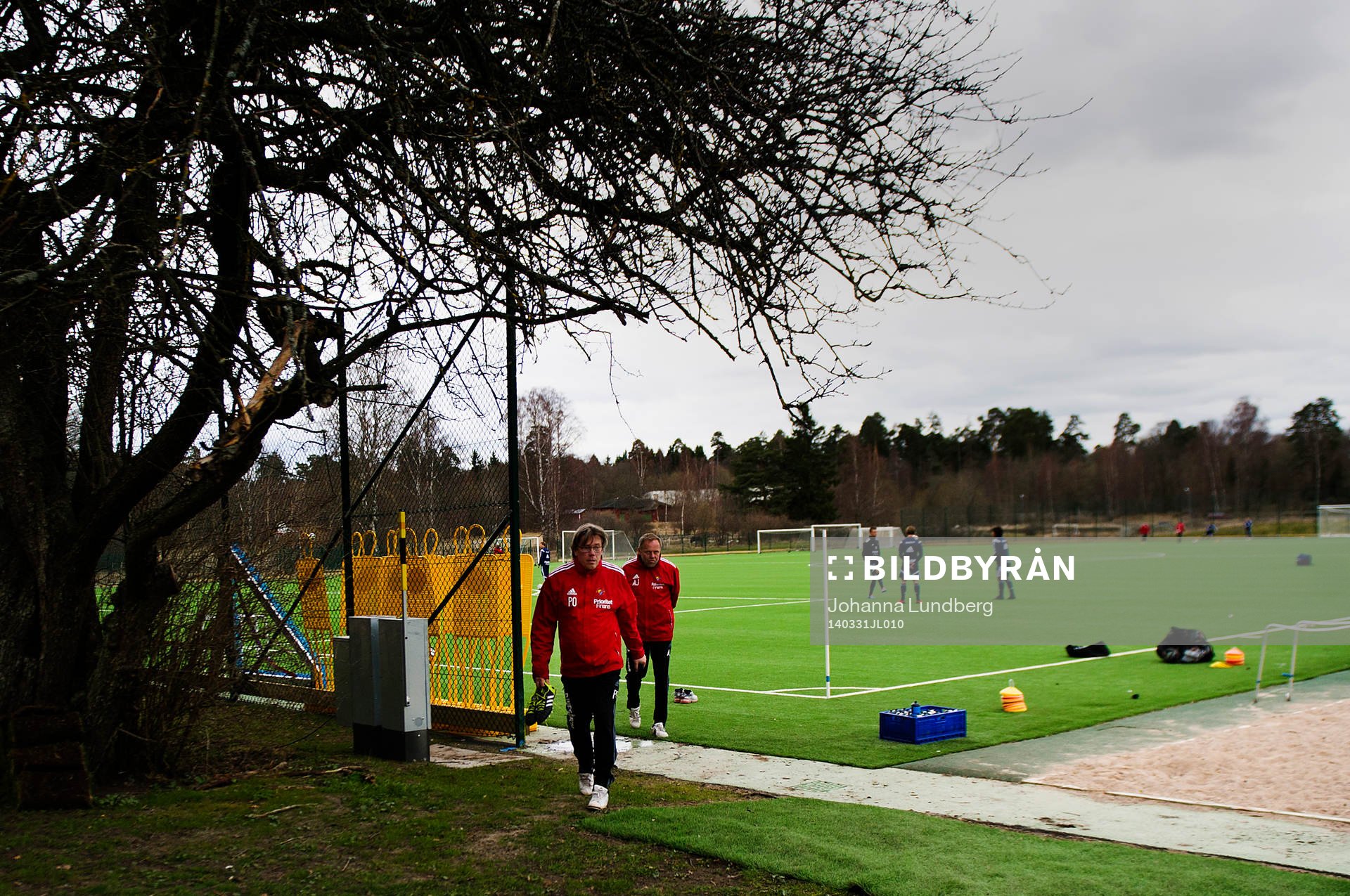 Tränare Per Olsson och assisterande tränare Anders