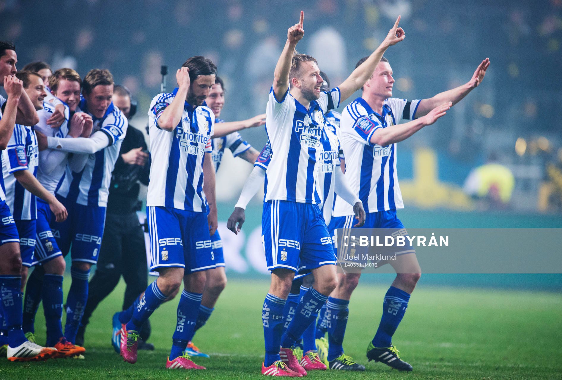 IFK Göteborgs Adam Johansson jublar