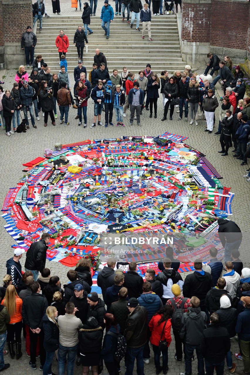 Manifestation på Stortorget i Helsingborg mot
