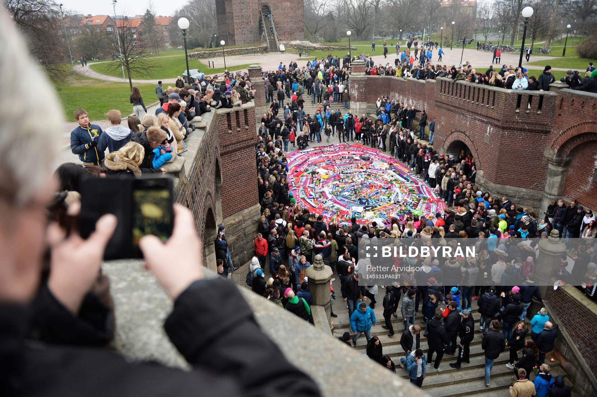 Manifestation på Stortorget i Helsingborg mot