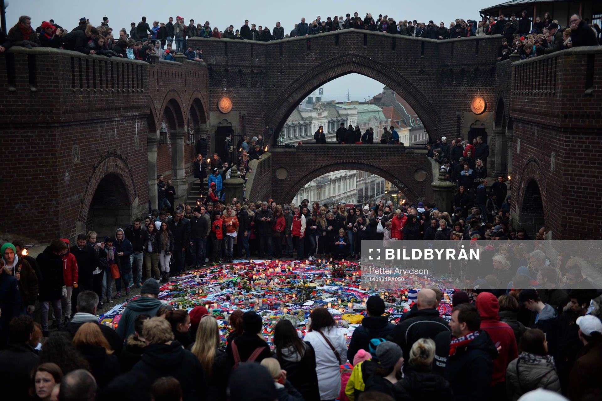 Manifestation på Stortorget i Helsingborg mot