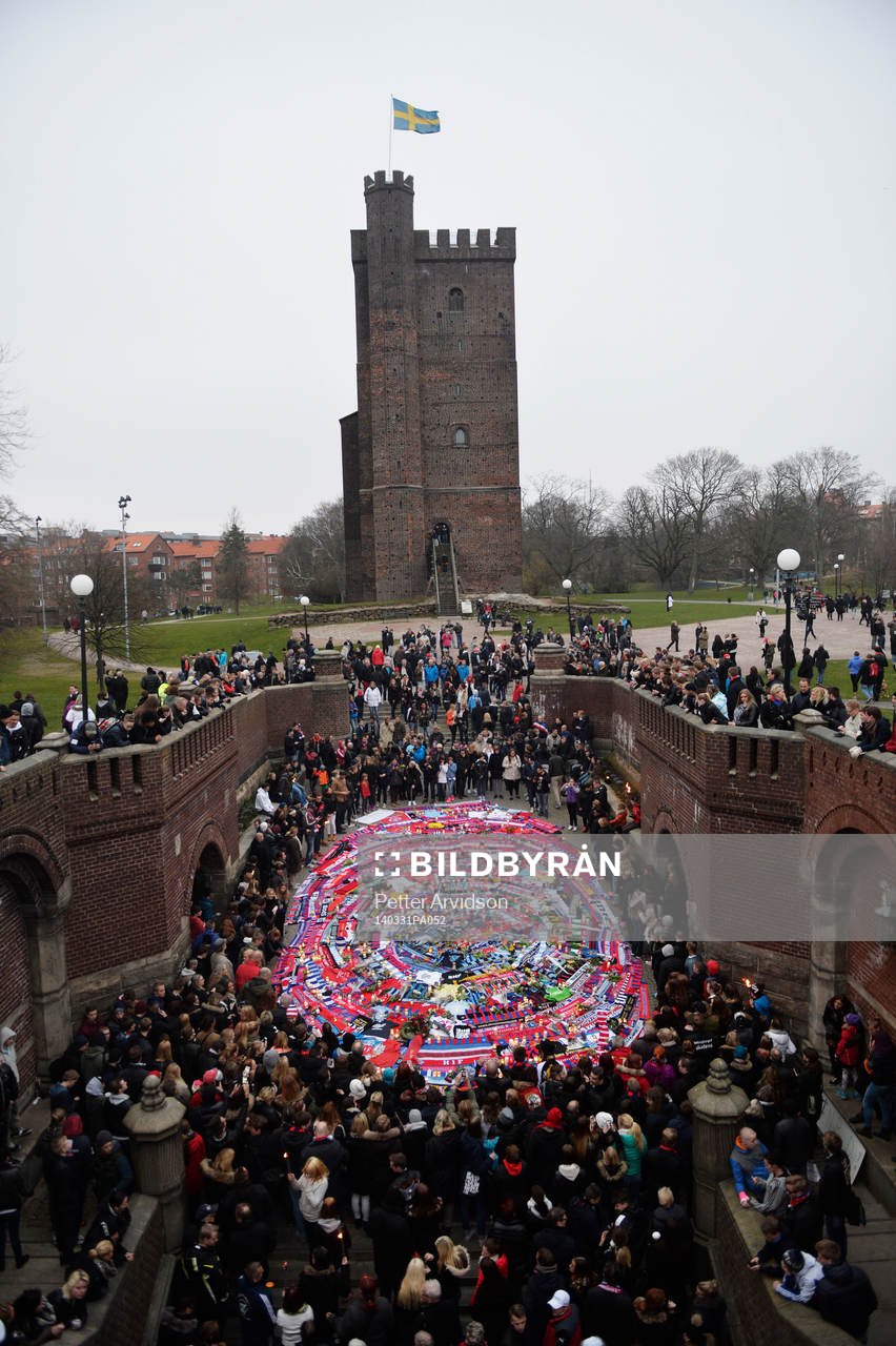 Manifestation på Stortorget i Helsingborg mot