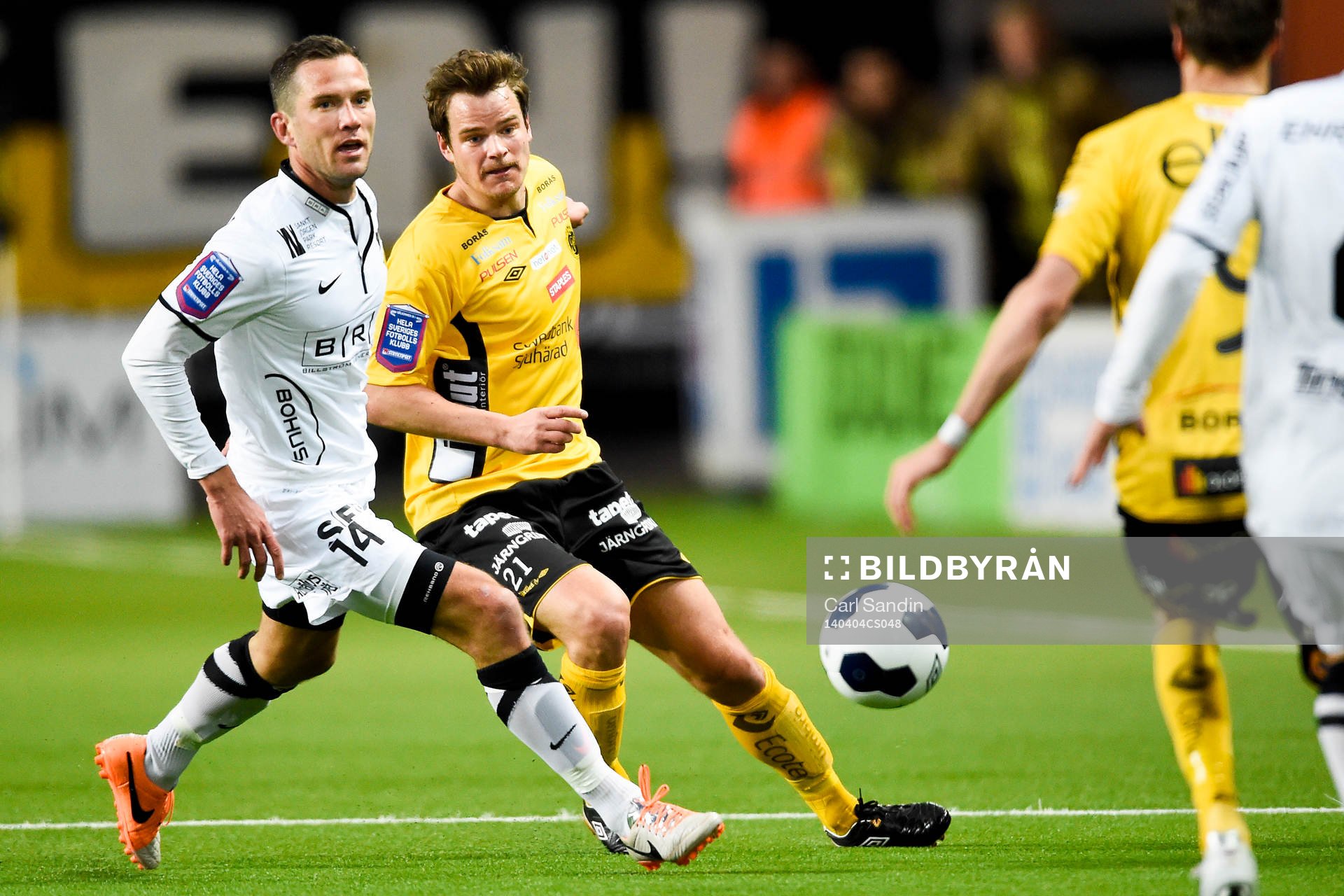 Häckens Martin Ericsson och Elfsborgs Henning Hauger