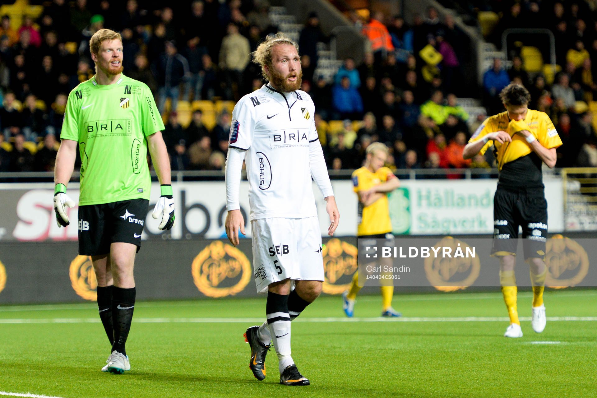 Häckens målvakt Christoffer Källqvist och Emil