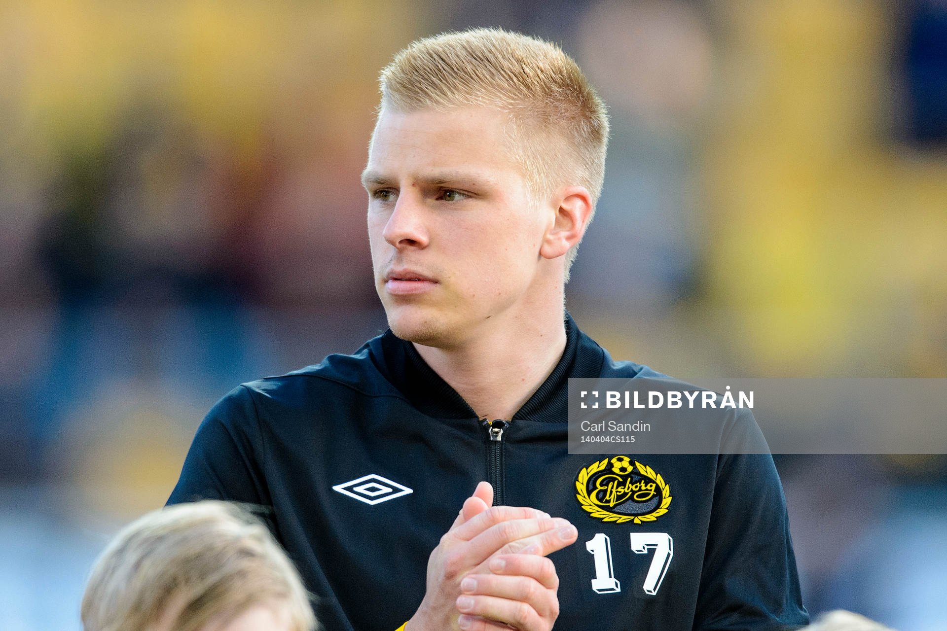 Elfsborgs Per Frick innan fotbollsmatchen i Allsvenskan