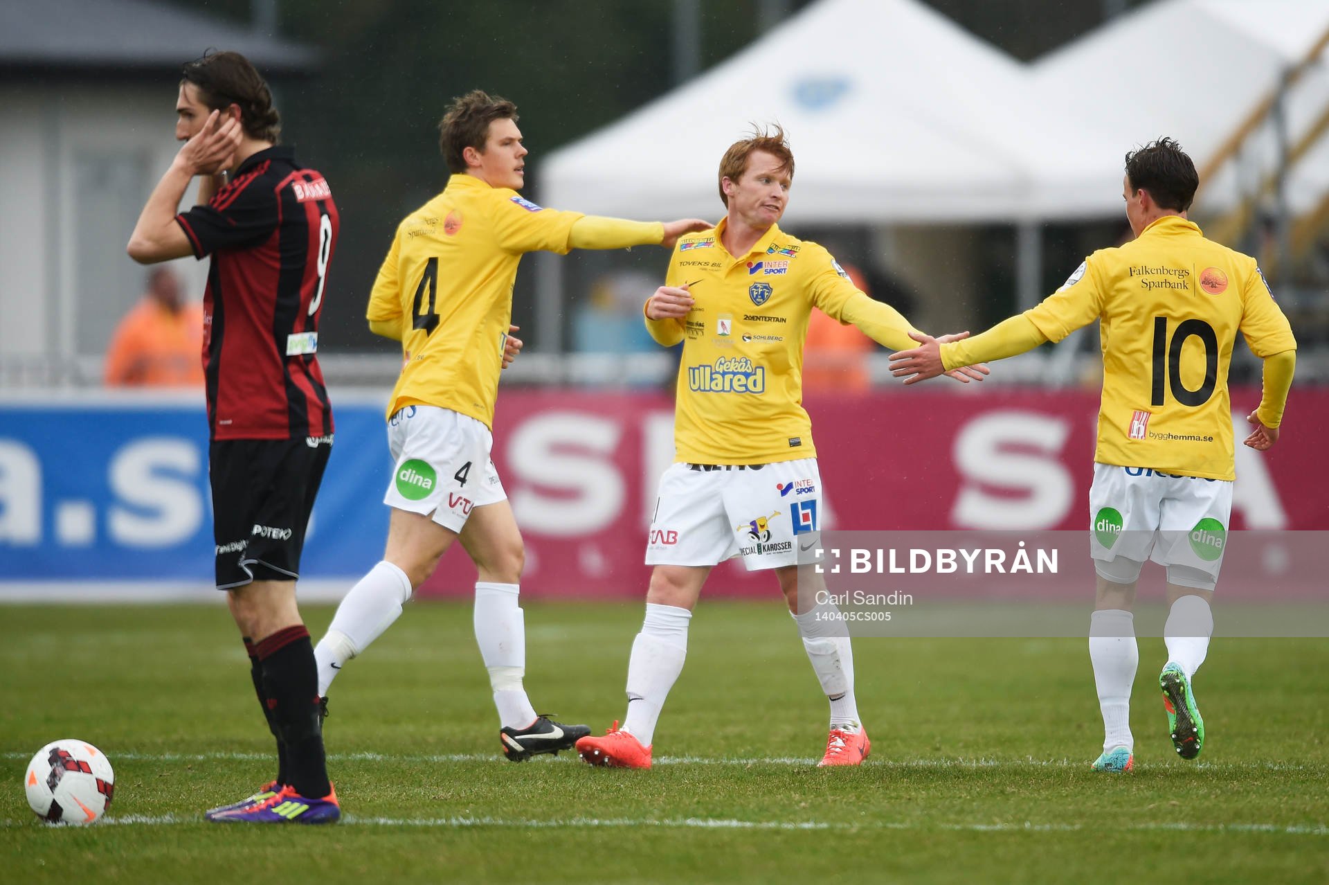 Falkenbergs Dan Keat jublar