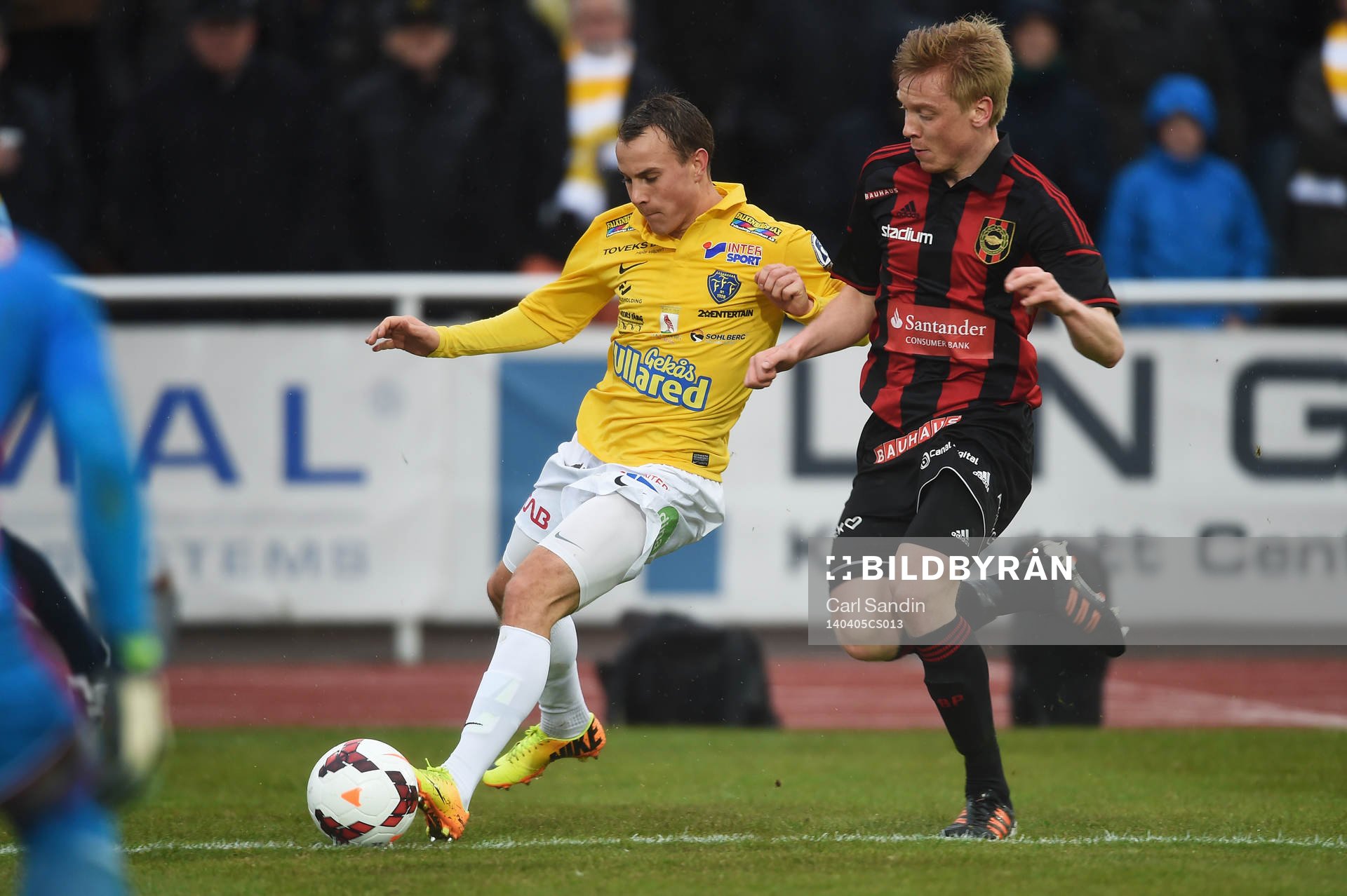 Falkenbergs Calle Wede och Brommapojkarnas Gustav Sandberg