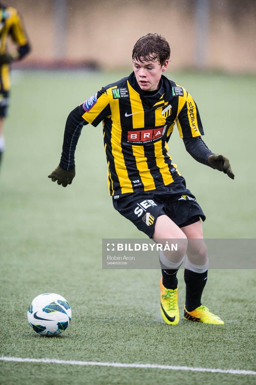 Häckens Albin Skoglund i fotbollsmatchen mellan BK Häcken