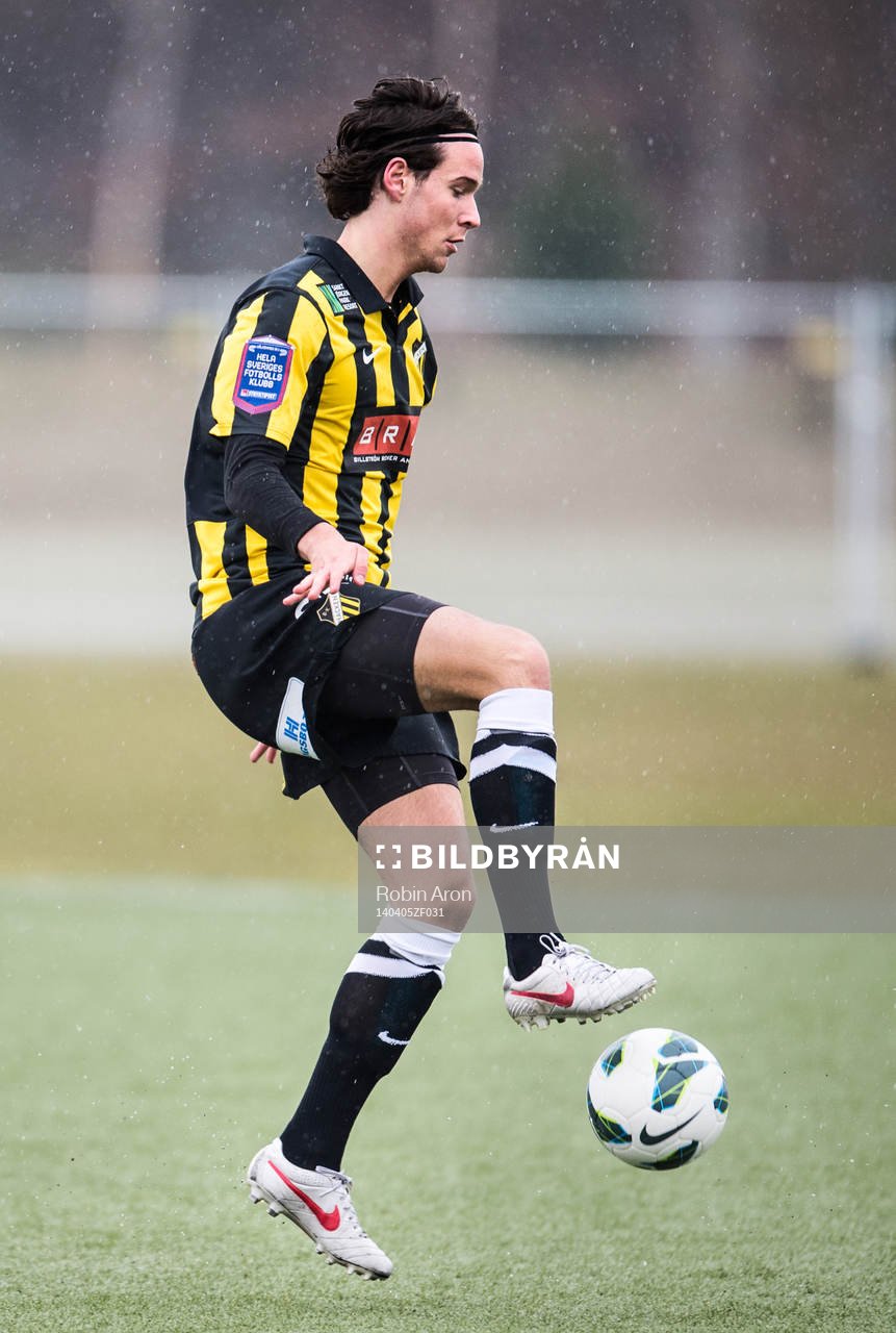 Häckens Fredrik Ekman i fotbollsmatchen mellan BK Häcken