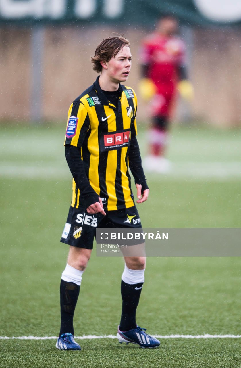 Häckens Adam Andersson i fotbollsmatchen mellan BK Häcken