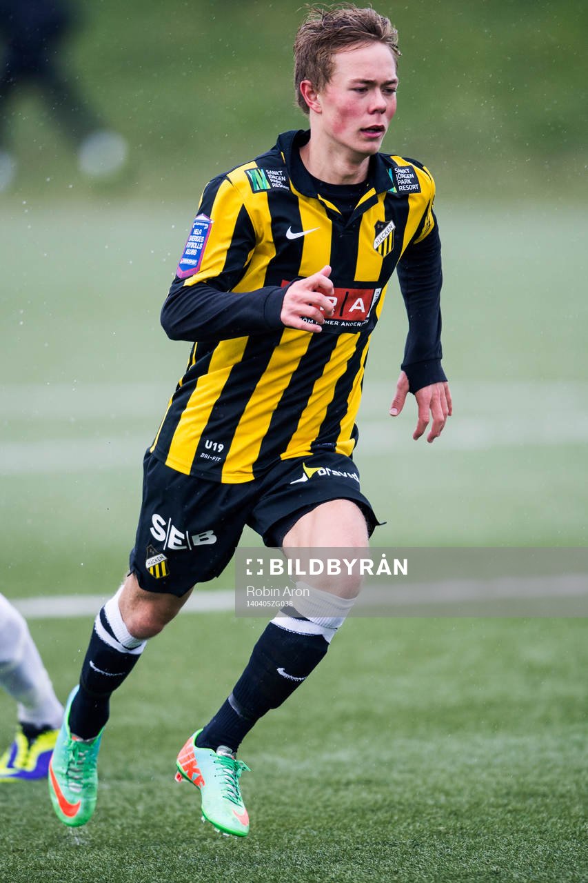 Häckens Joel Andersson i fotbollsmatchen mellan BK Häcken