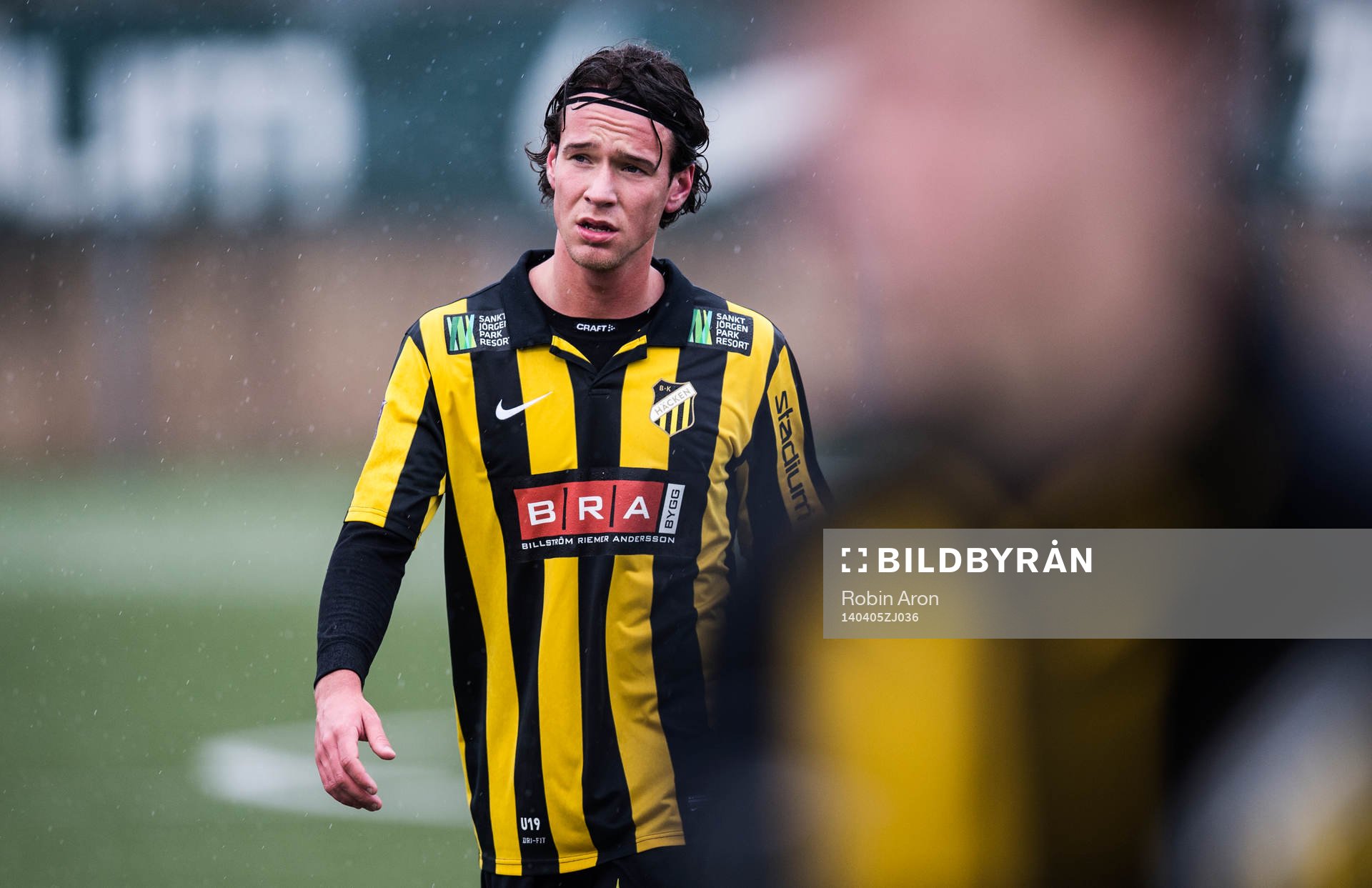 Häckens Fredrik Ekman i fotbollsmatchen mellan BK Häcken