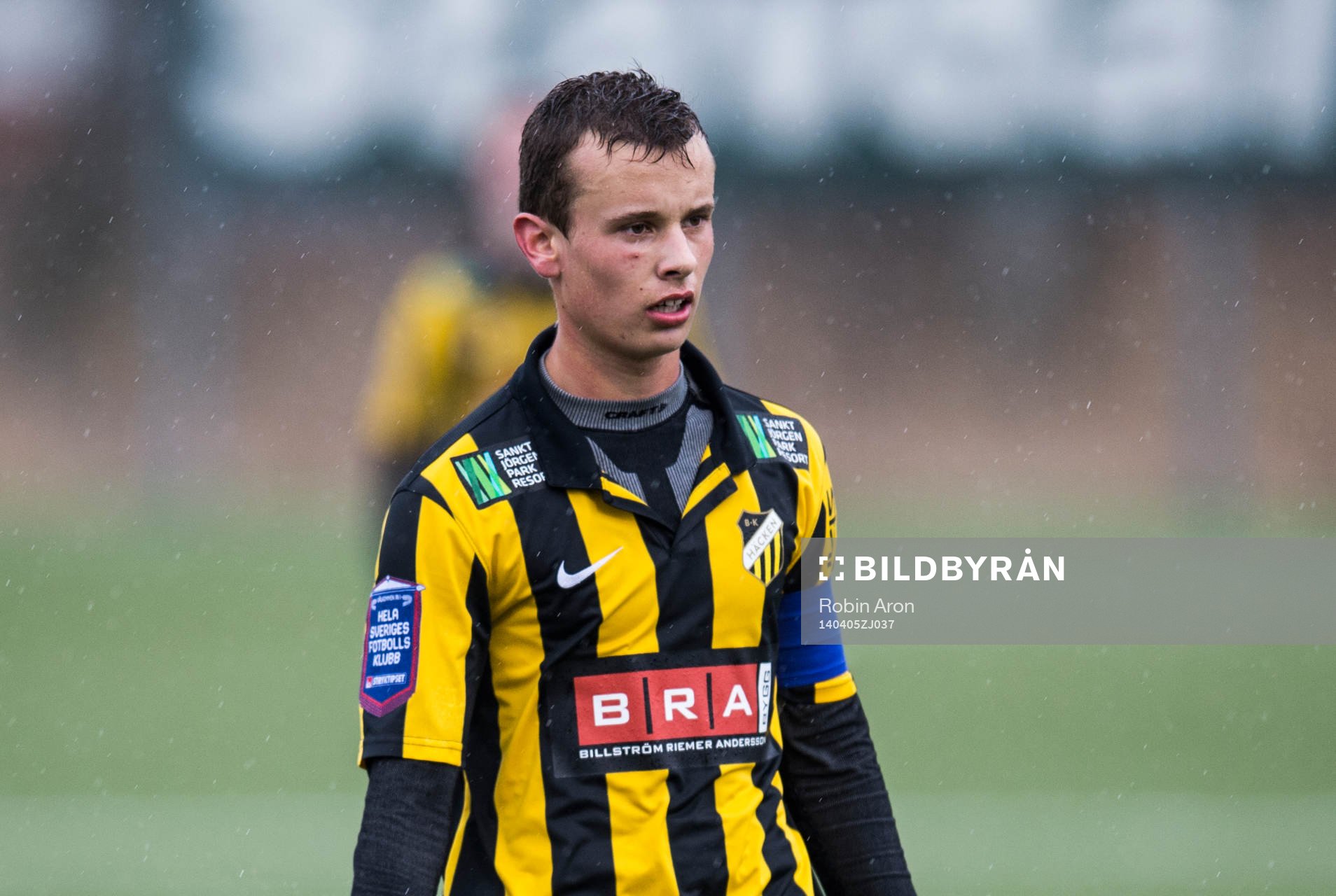 Häckens Rasmus Andernil Bozic i fotbollsmatchen mellan BK