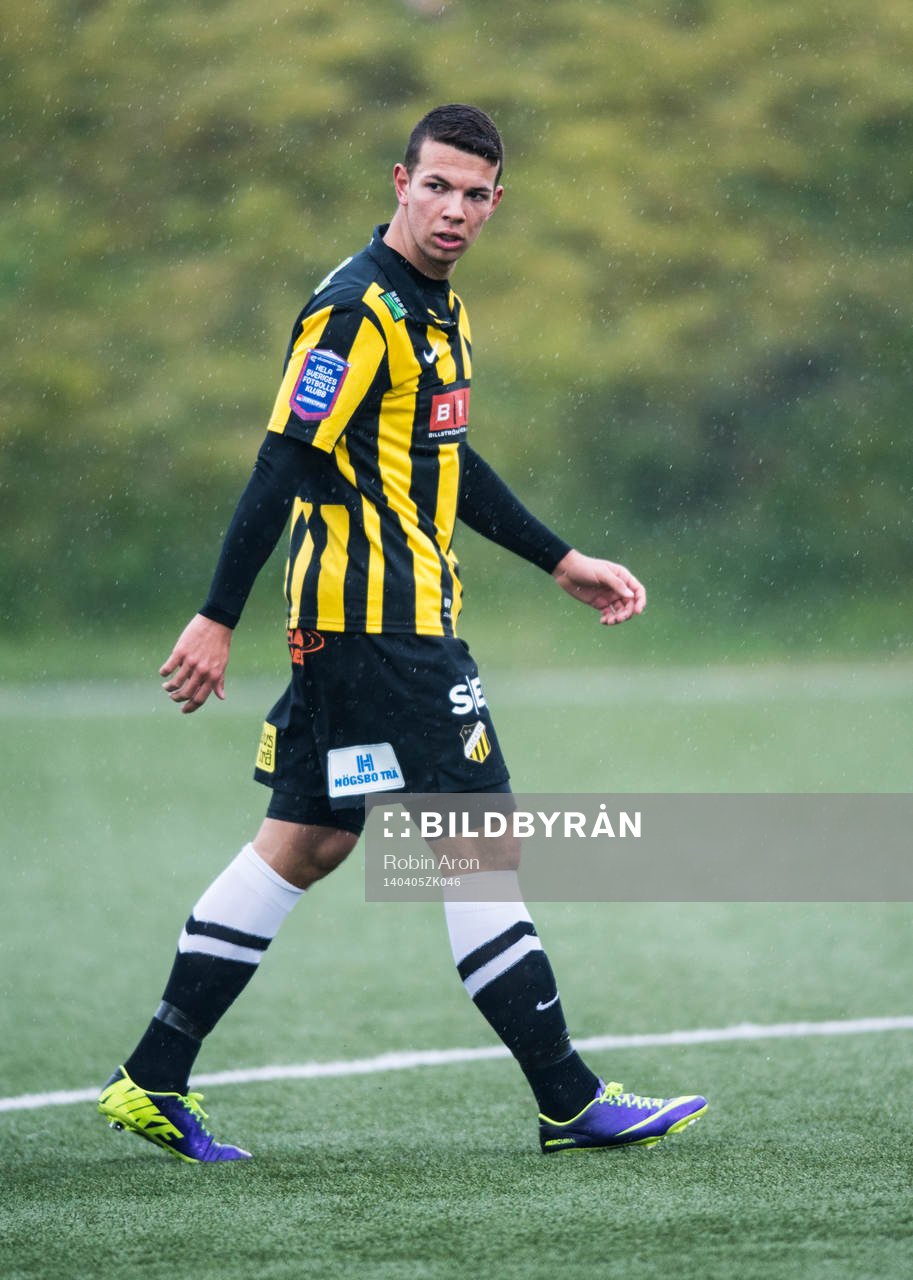 Häckens Petar Radmanovic i fotbollsmatchen mellan BK