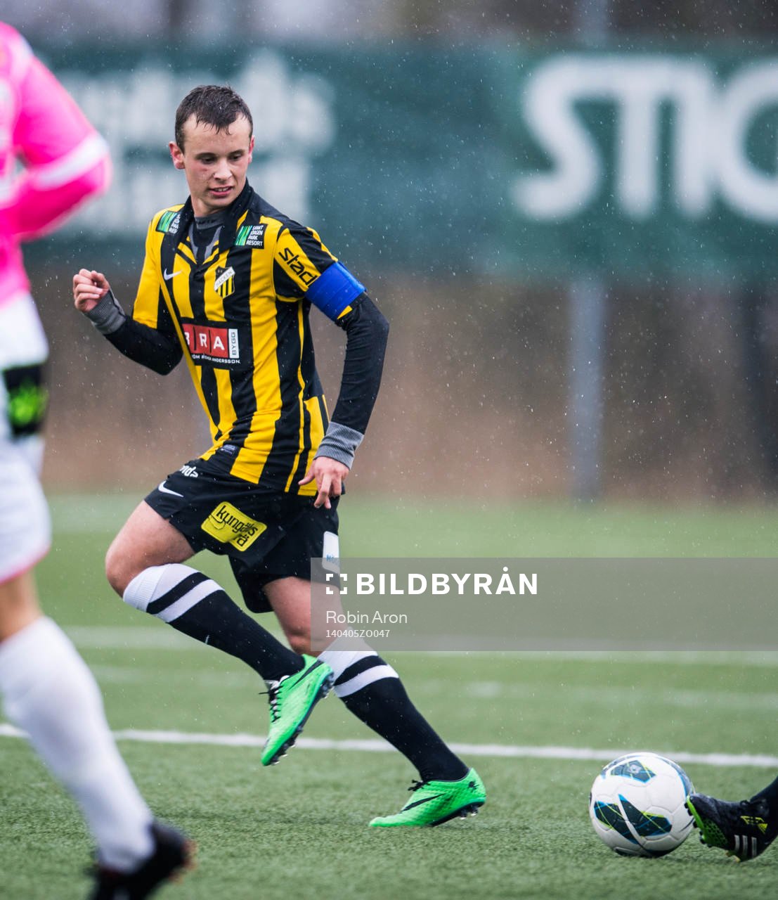 Häckens Rasmus Andernil Bozic i fotbollsmatchen mellan BK