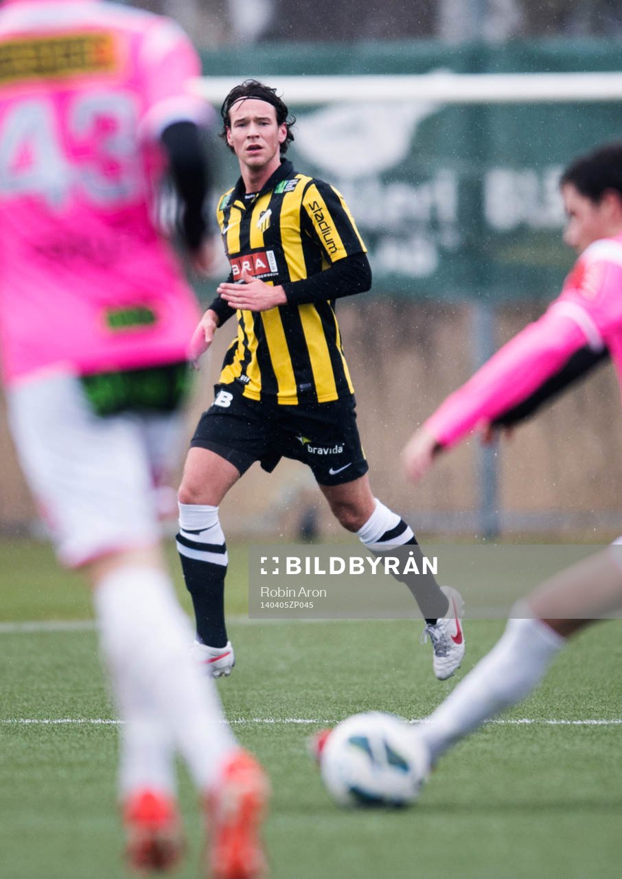 Häckens Fredrik Ekman i fotbollsmatchen mellan BK Häcken