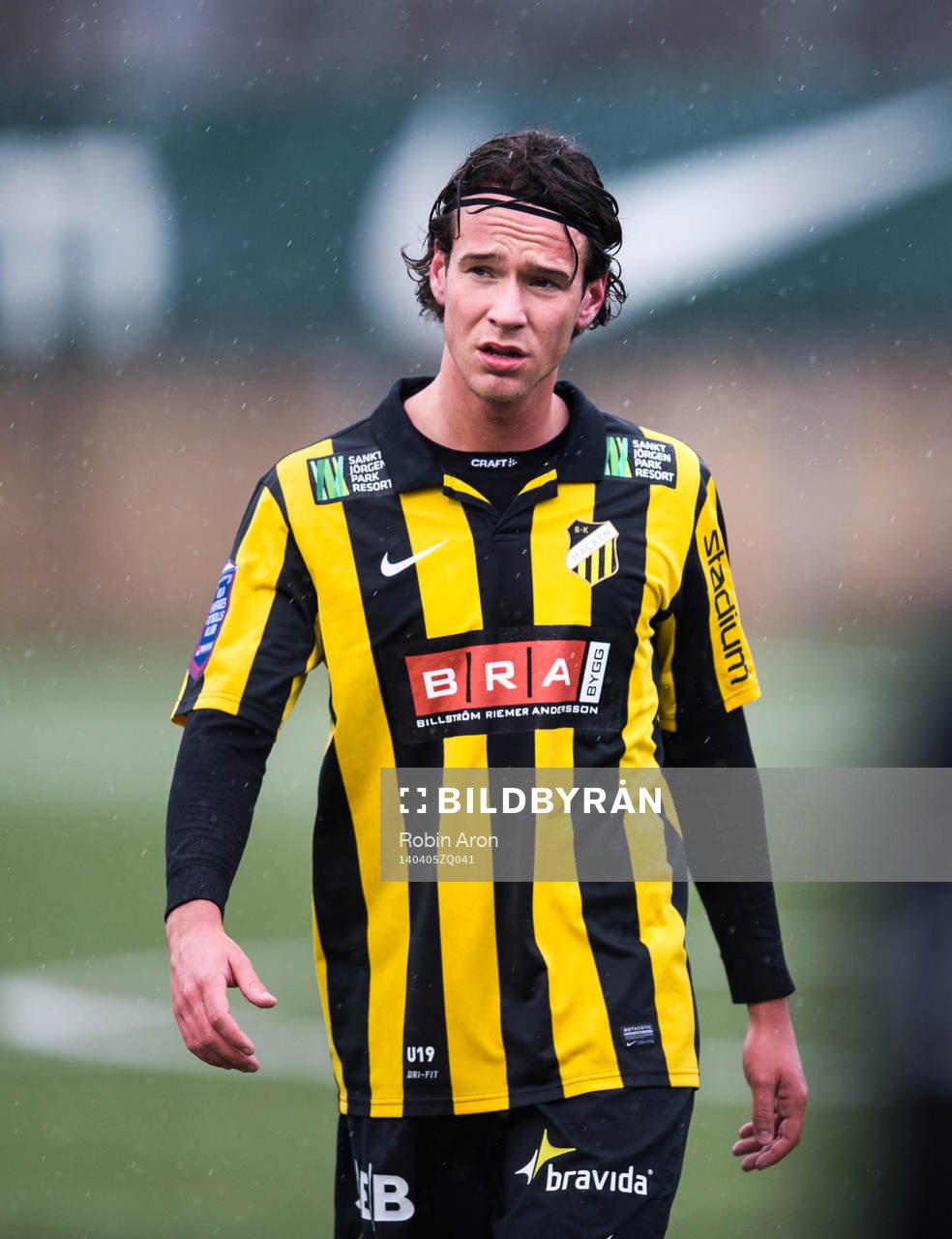 Häckens Fredrik Ekman i fotbollsmatchen mellan BK Häcken