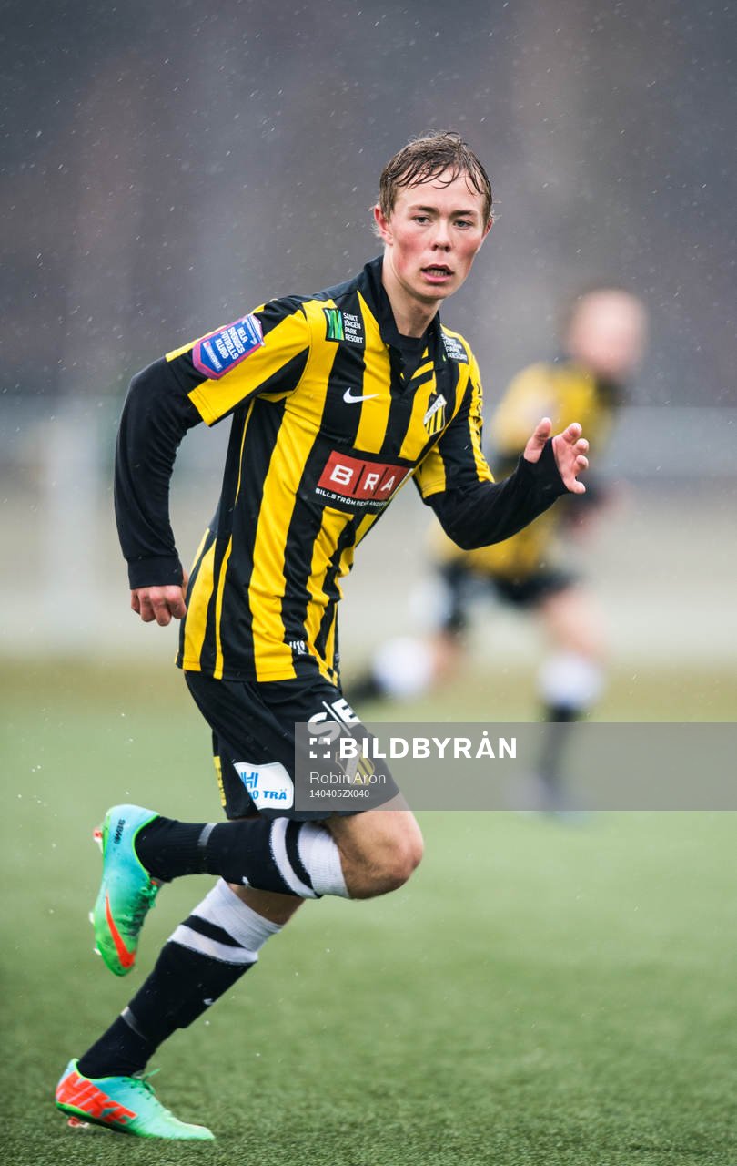 Häckens Joel Andersson i fotbollsmatchen mellan BK Häcken