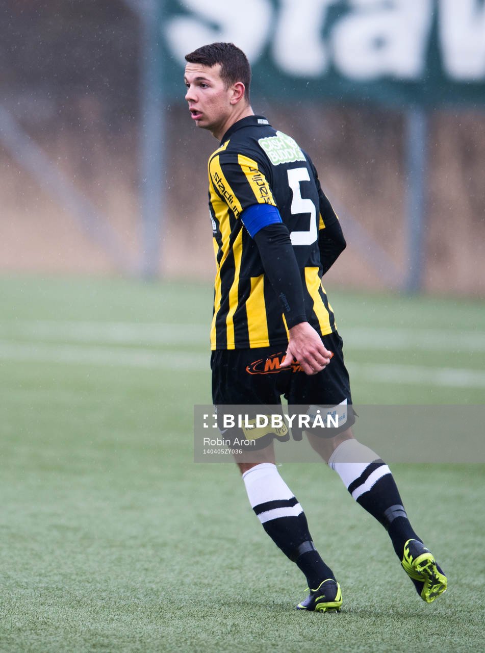 Häckens Petar Radmanovic i fotbollsmatchen mellan BK