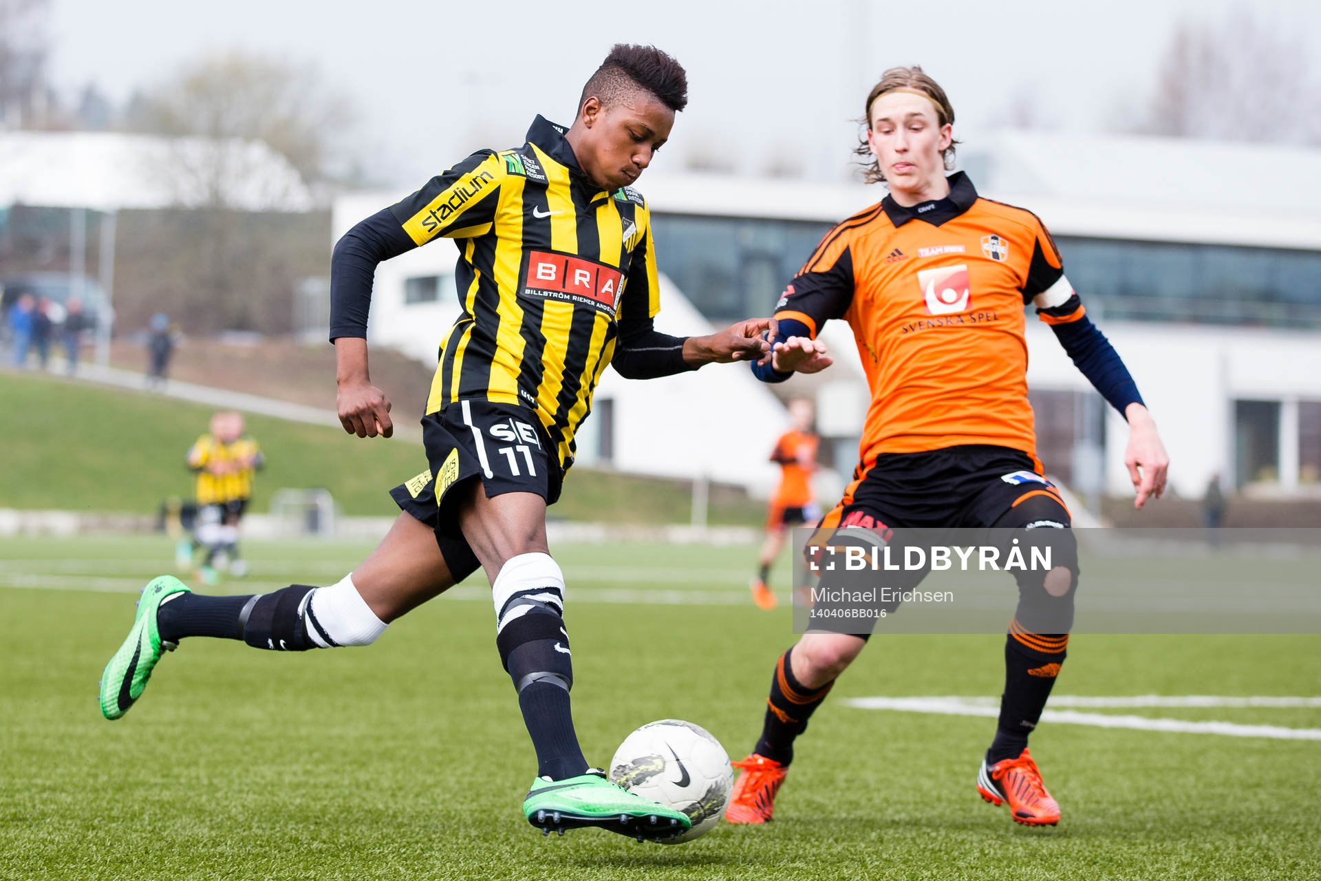 Häckens Kwame Mubarik Sana mot Gutes Alex Backéus