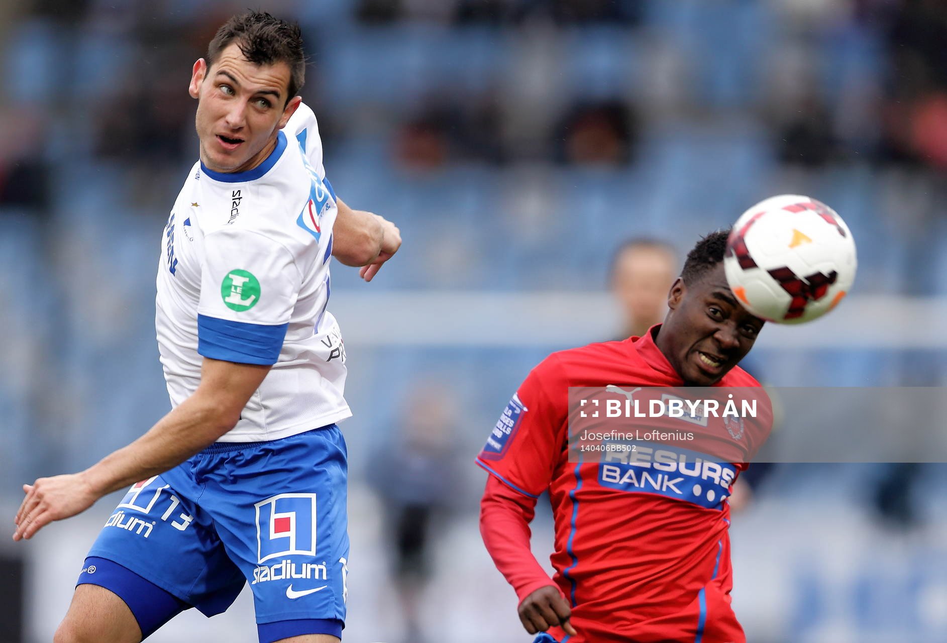 Norrköpings Nikola Tkalcic och Helsingborgs David Accam