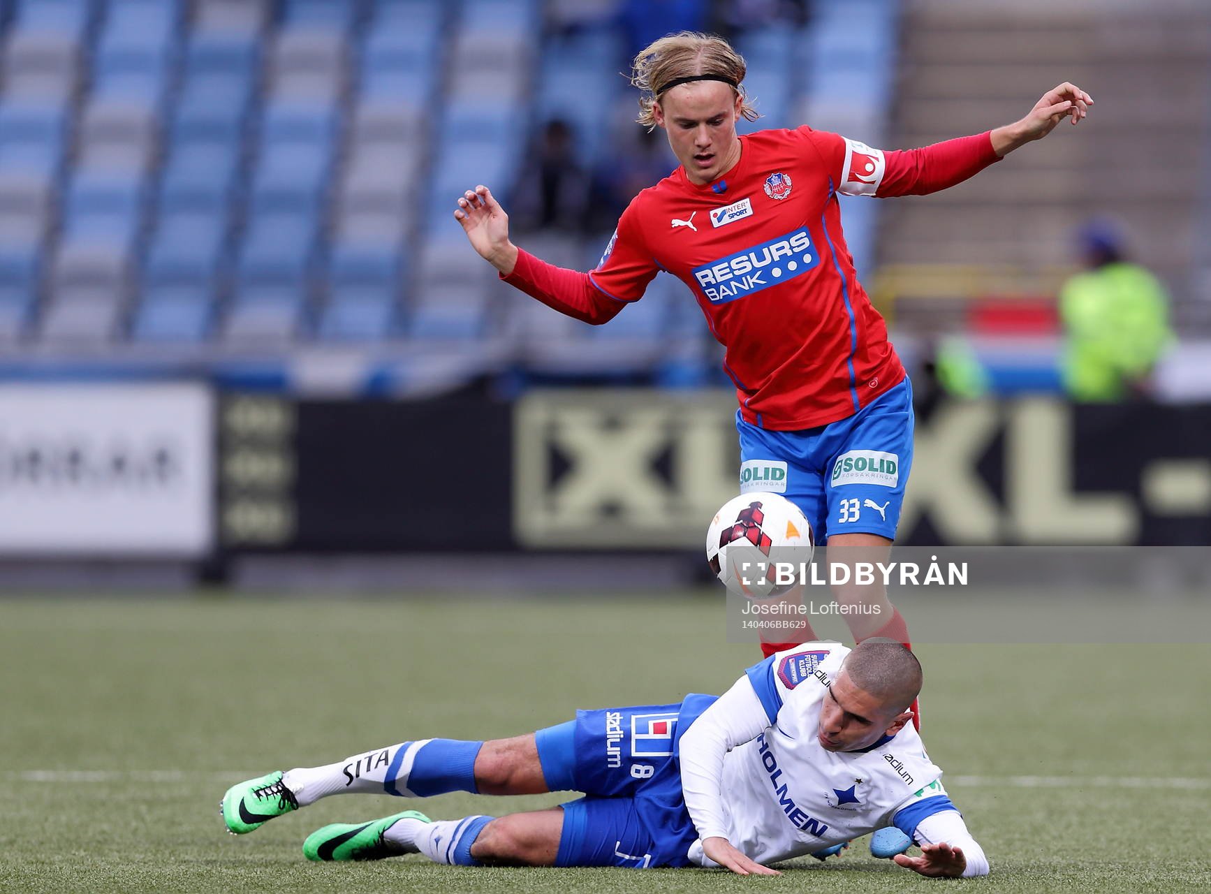 Helsingborgs David Svensson och Norrköpings Rawez Lawan