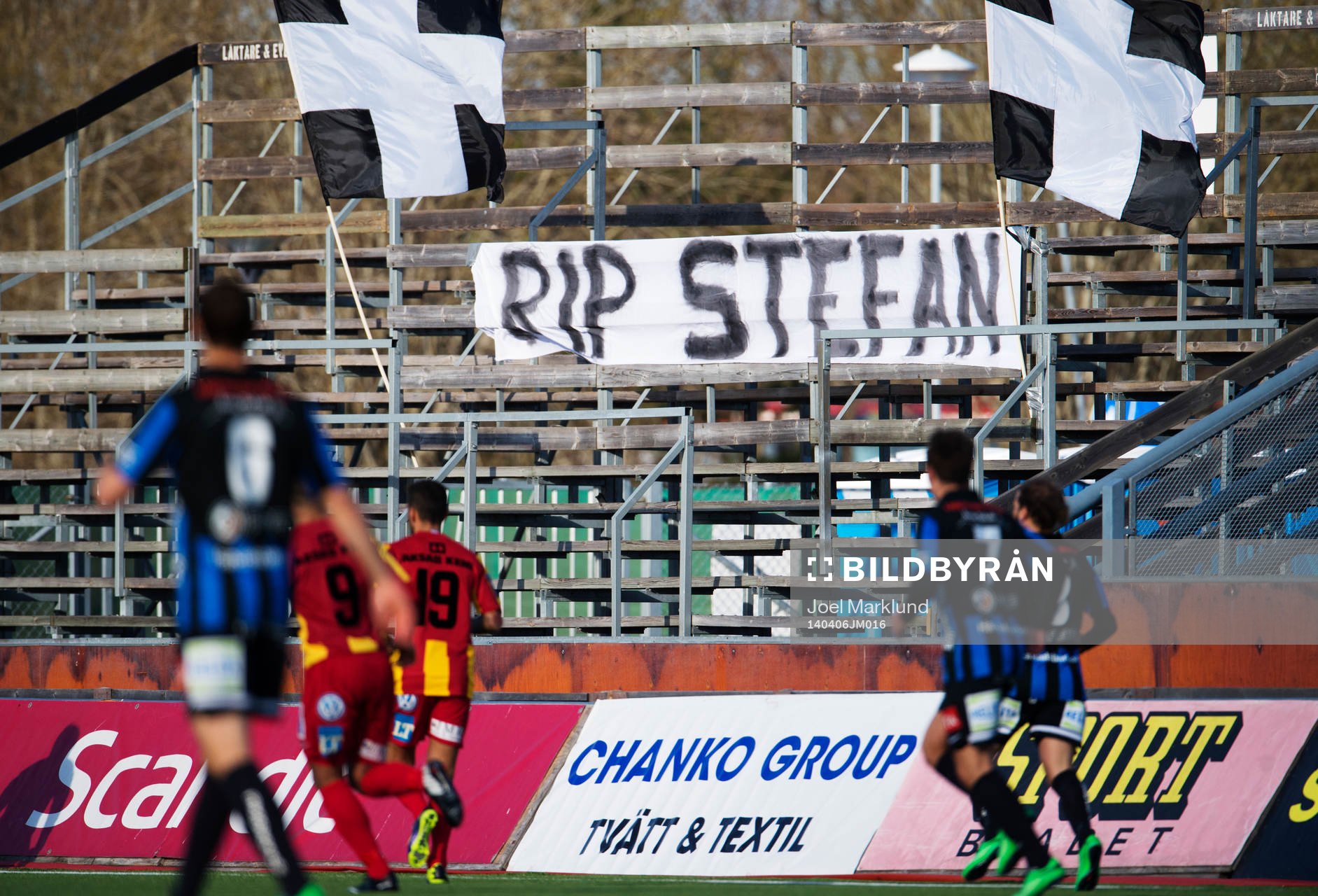 Djurgårdens avlidne supporter Stefan Isaksson hedras