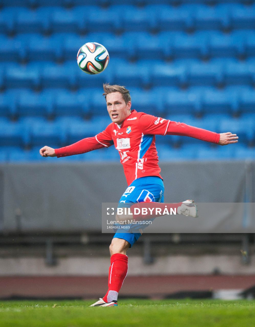 Östers Andreas Wihlborg i matchen i Superettan mellan