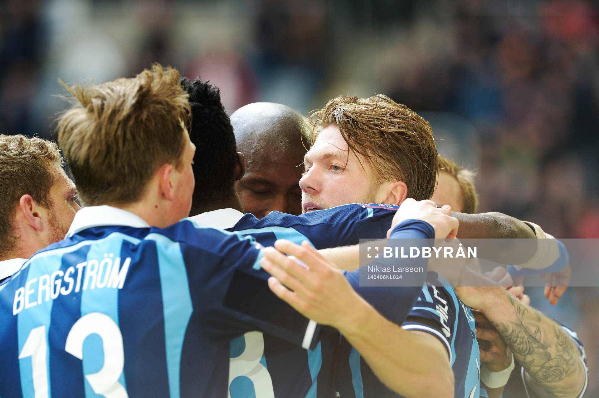Djurgårdens Martin Broberg jublar