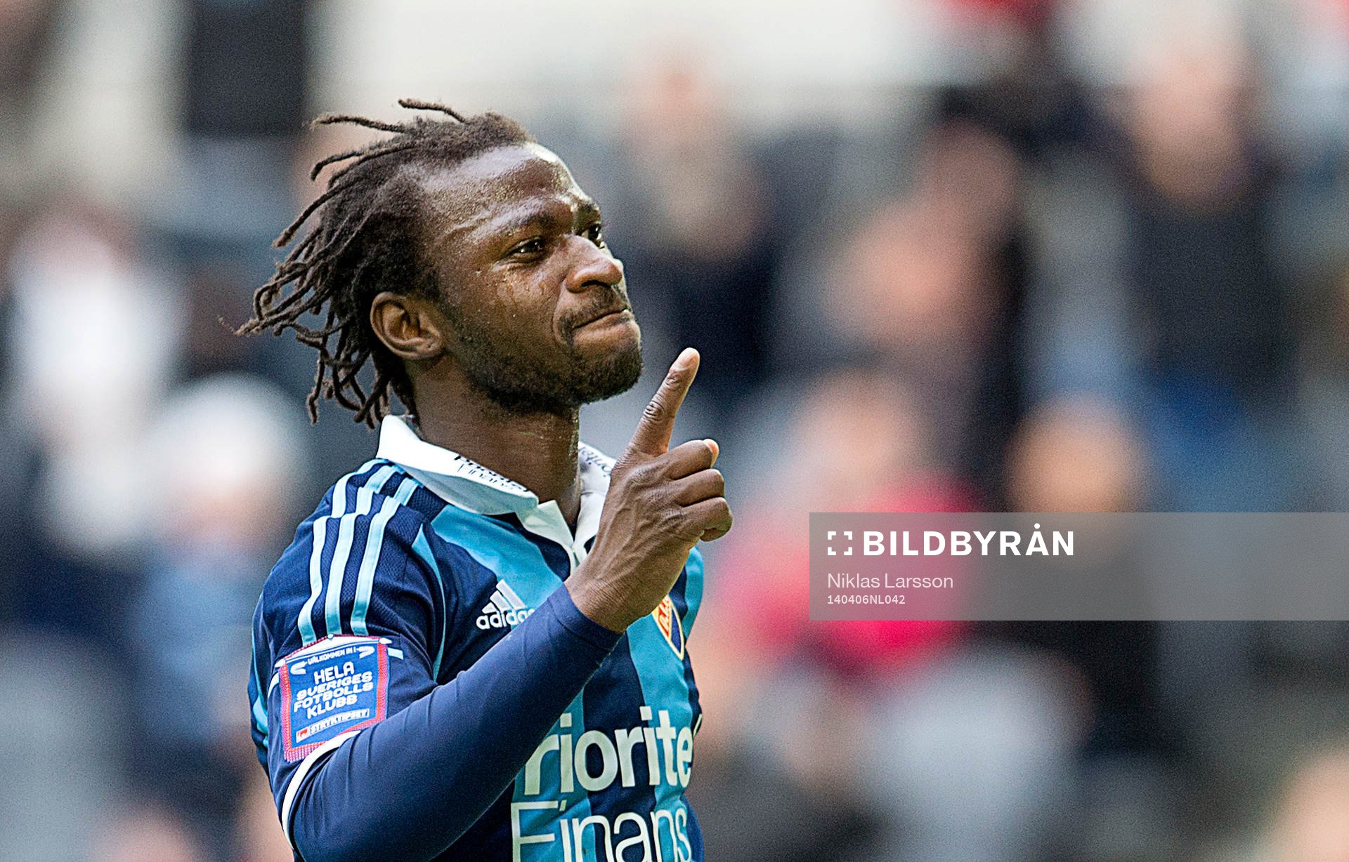 Djurgårdens Amadou Jawo jublar