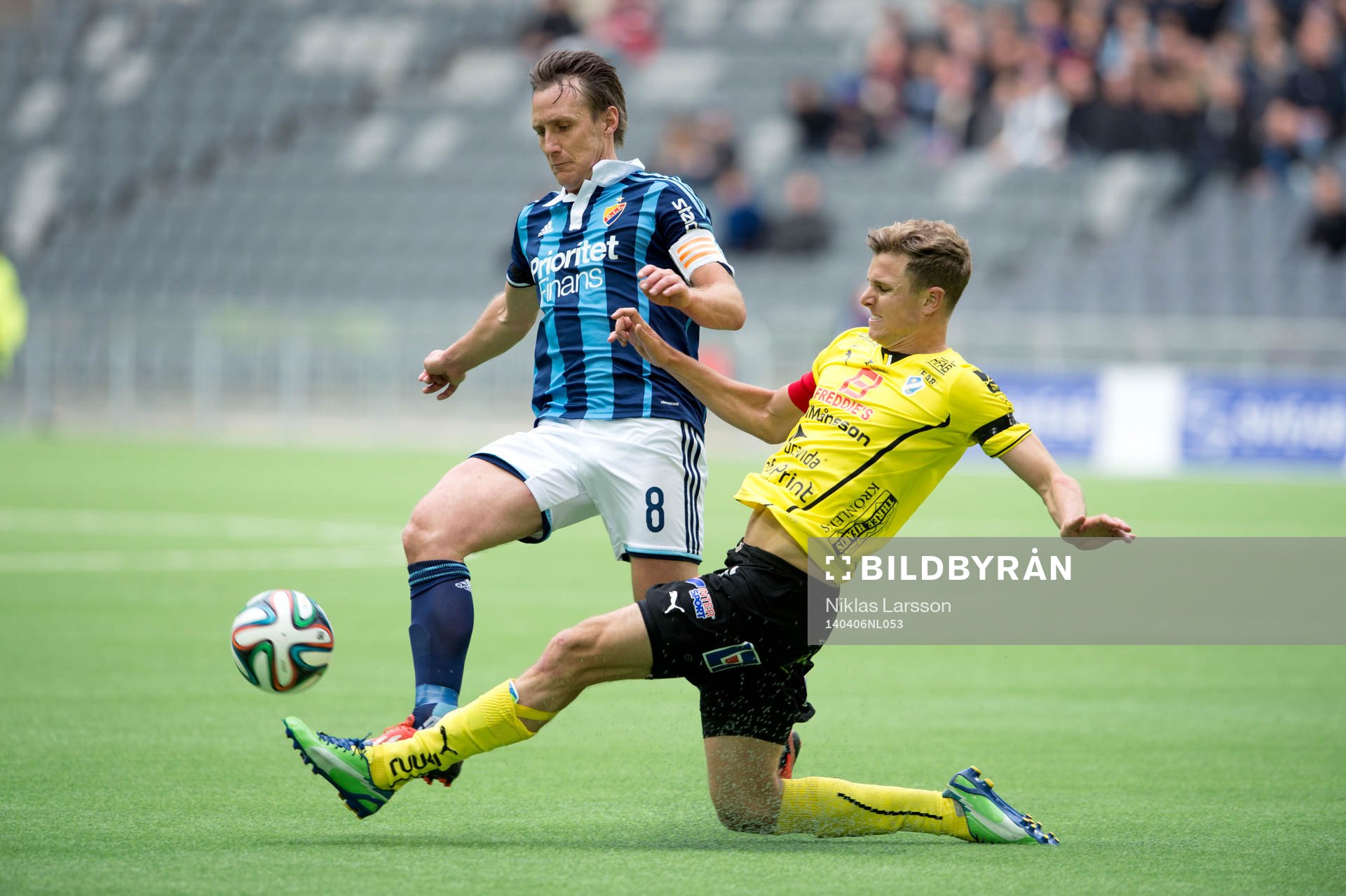 Djurgårdens Andreas Johansson och Halmstads Marcus