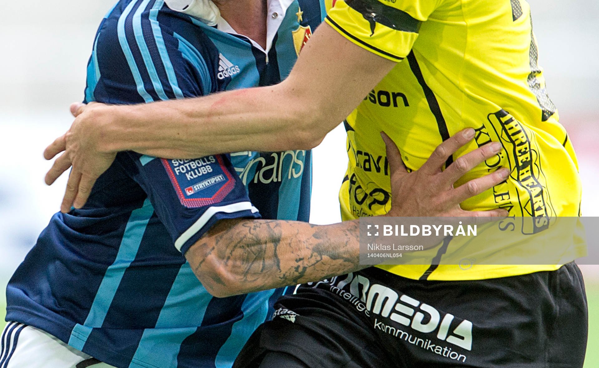Djurgårdens Aleksandar Prijovic och Halmstads Marcus