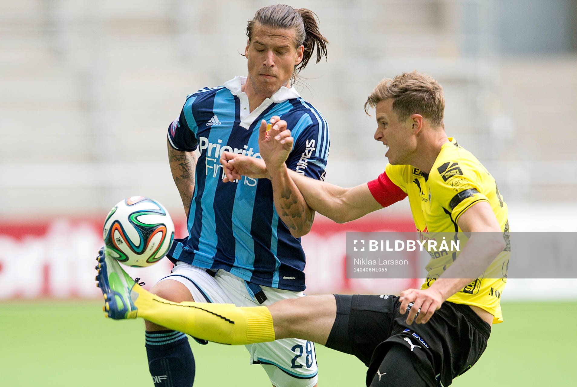 Djurgårdens Aleksandar Prijovic och Halmstads Marcus